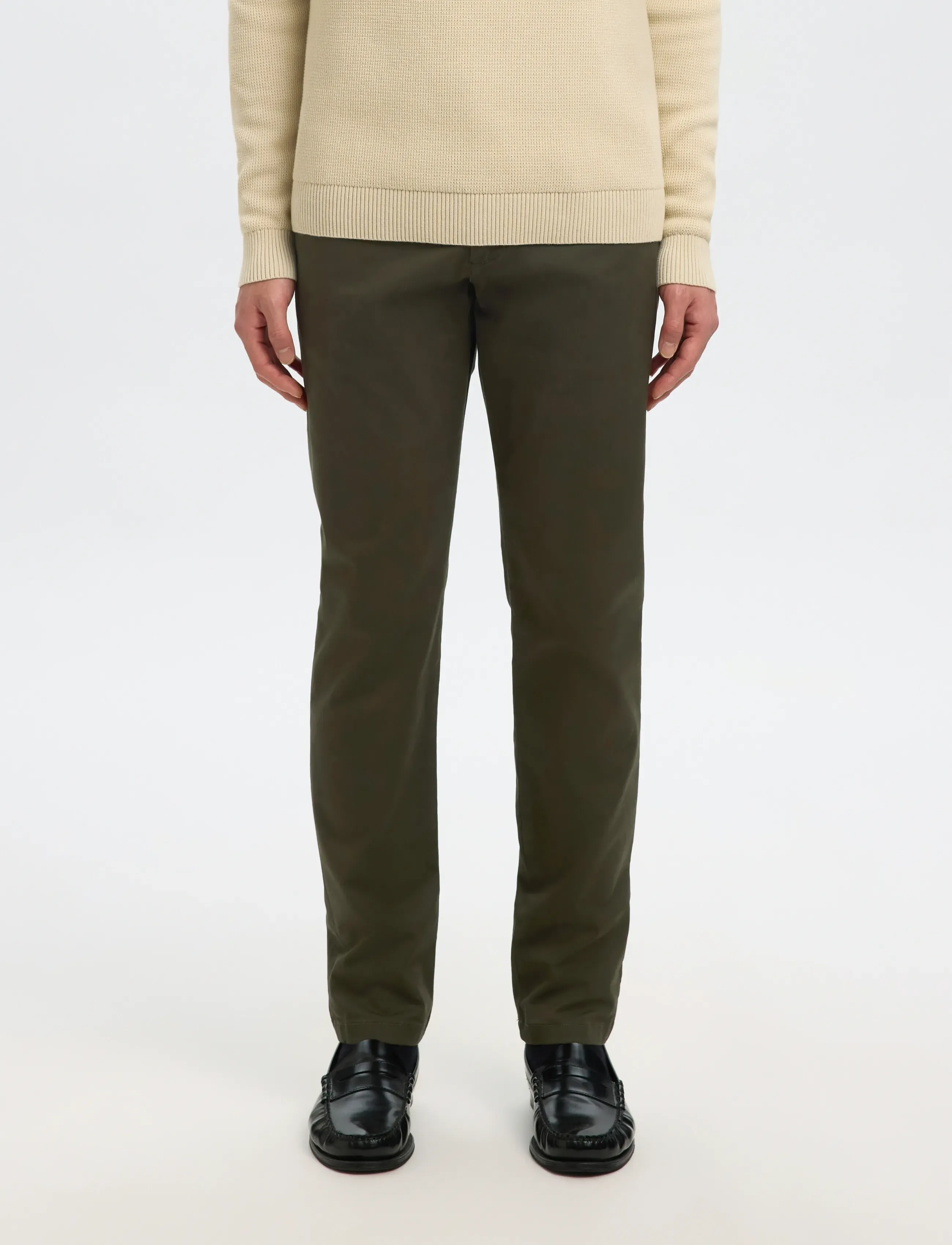 Selected SLM175-SLIM NEW MILES FLEX PANT NOOS - Chinos - FOREST NIGHT / green