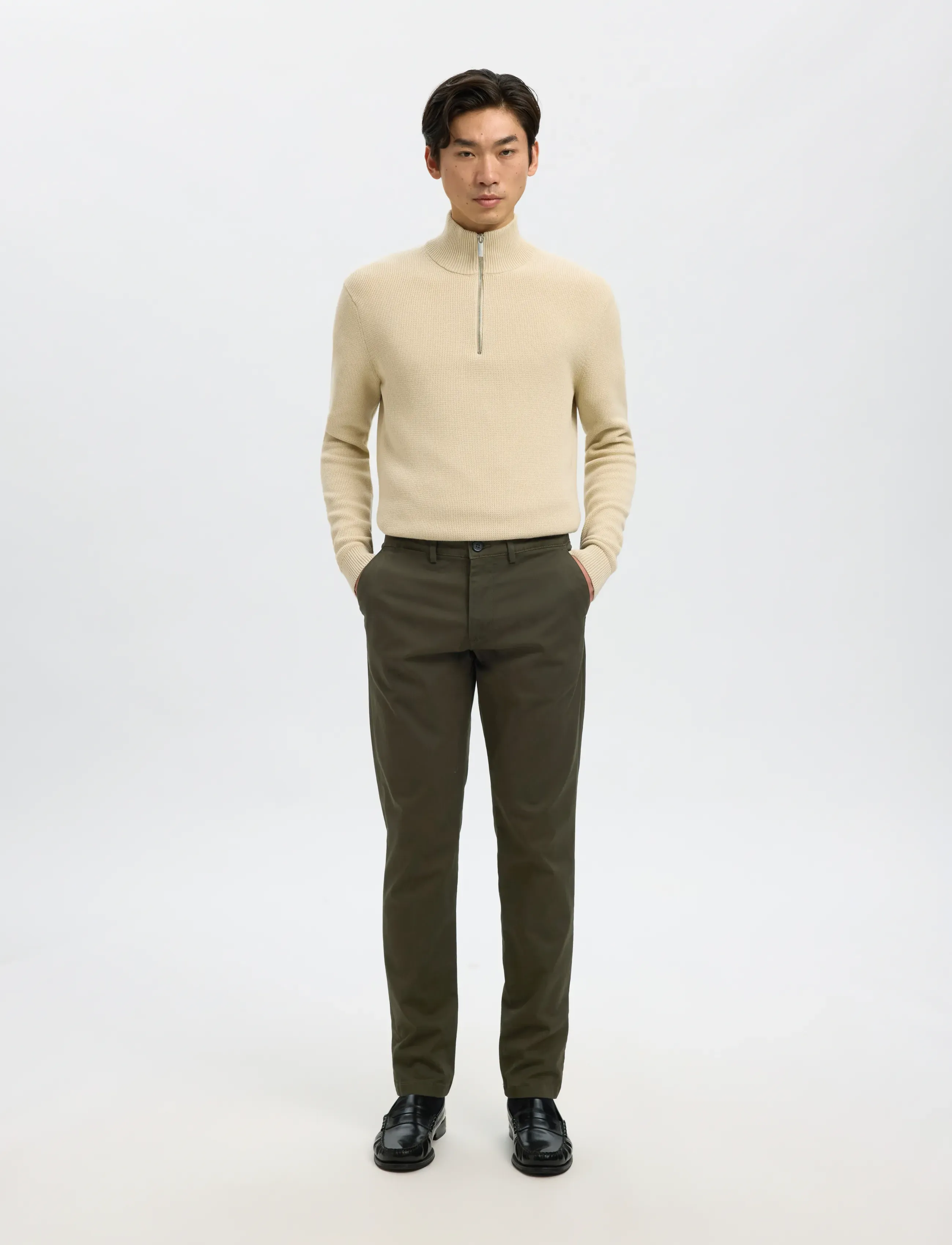 Selected - SLH175-SLIM NEW MILES FLEX PANT NOOS - chinos - forest night - 5