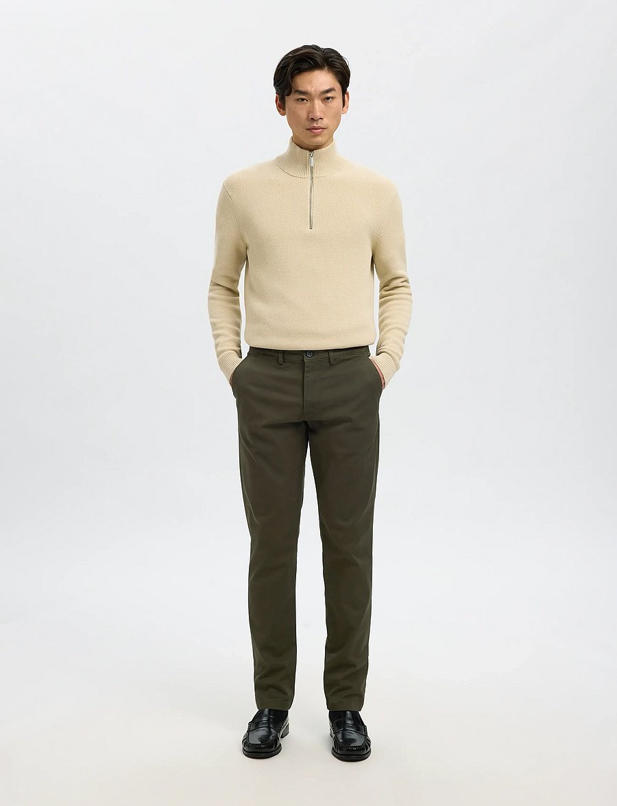 Selected - SLH175-SLIM NEW MILES FLEX PANT NOOS - chinos - forest night - 5