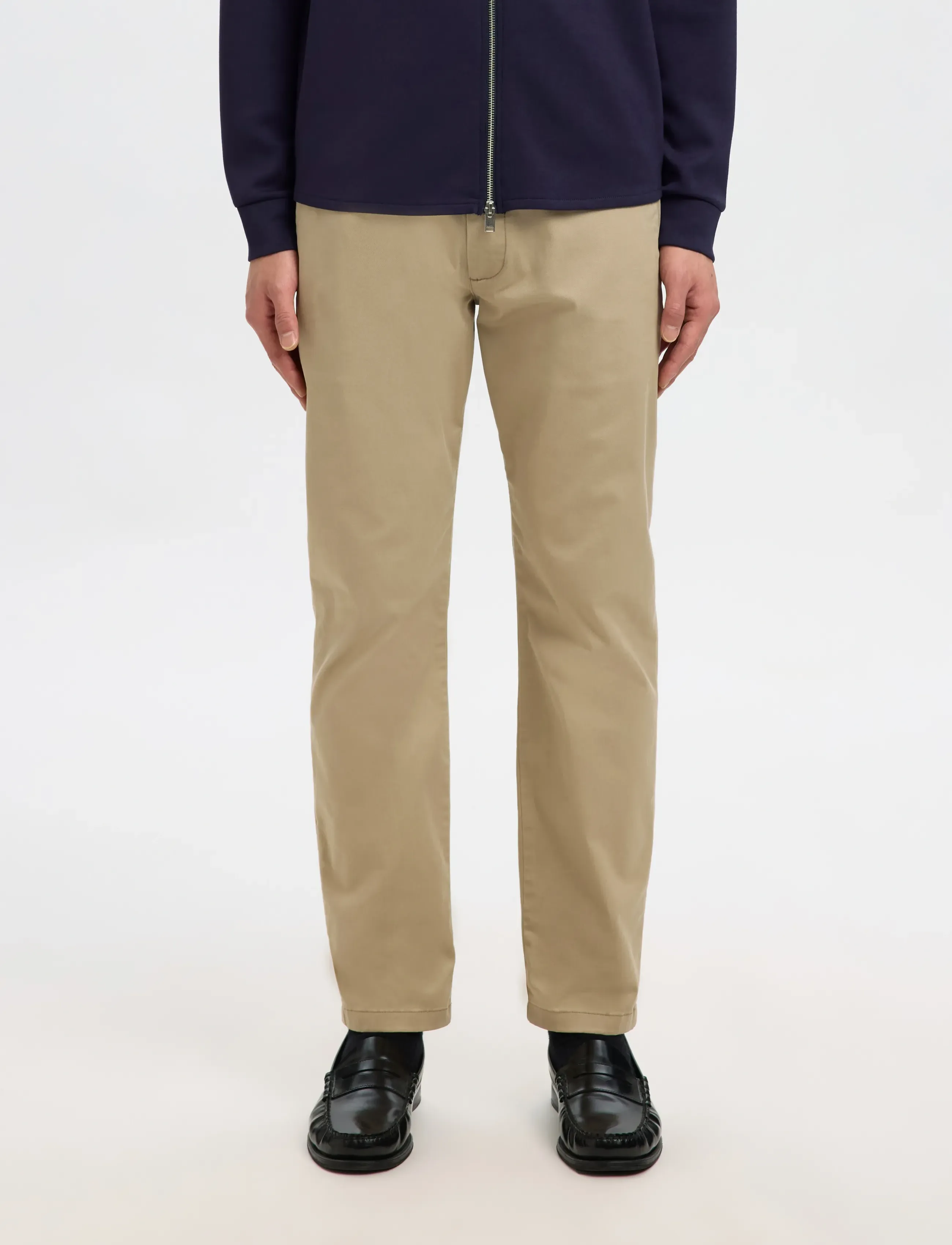 Selected SLH175-SLIM NEW MILES FLEX PANT NOOS - Chinos - GREIGE / beige