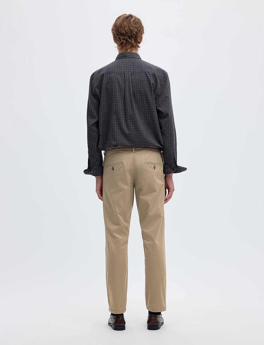 Selected - SLM175-SLIM NEW MILES FLEX PANT NOOS - chino-püksid - greige - 2