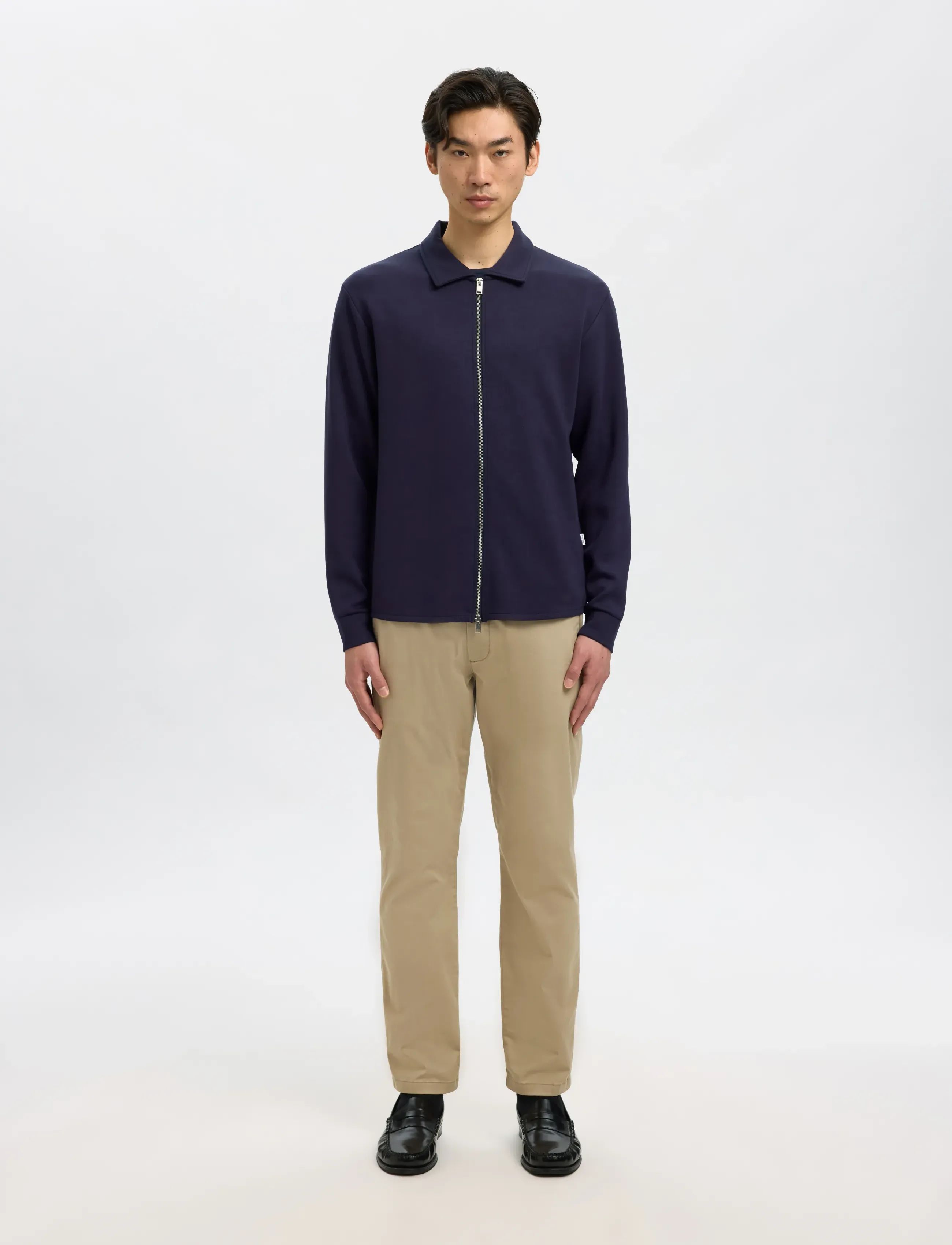 Selected - SLM175-SLIM NEW MILES FLEX PANT NOOS - chinos - greige - 3