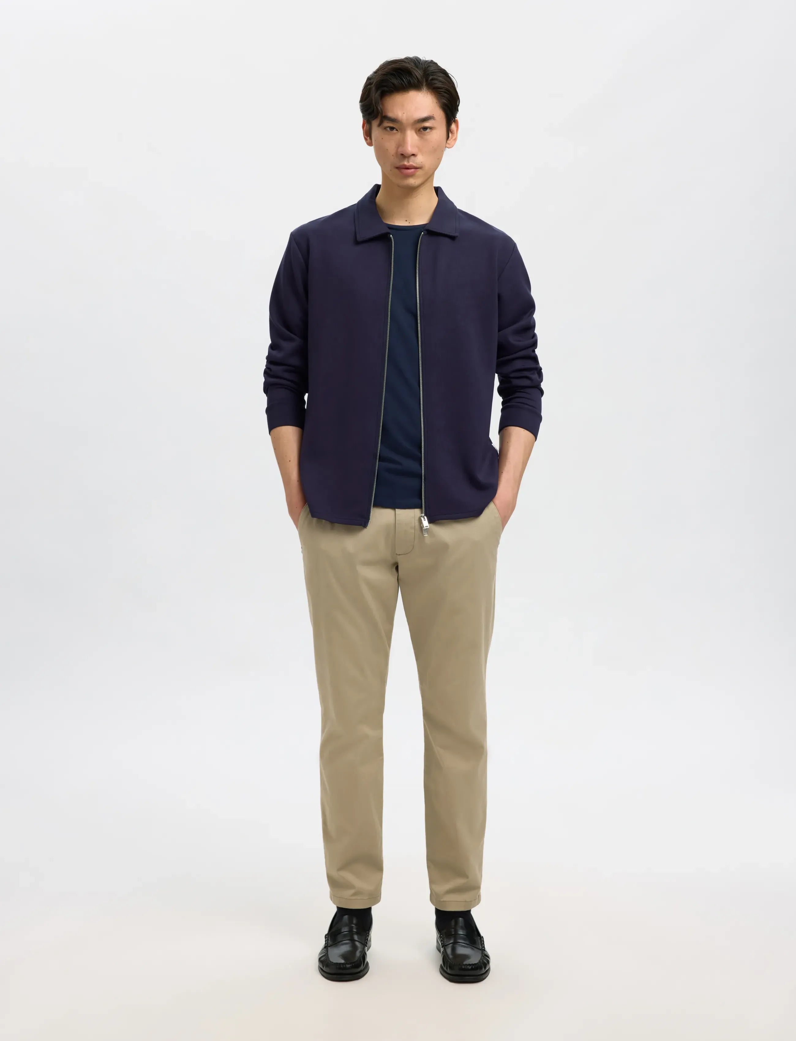 Selected - SLM175-SLIM NEW MILES FLEX PANT NOOS - chinos - greige - 5