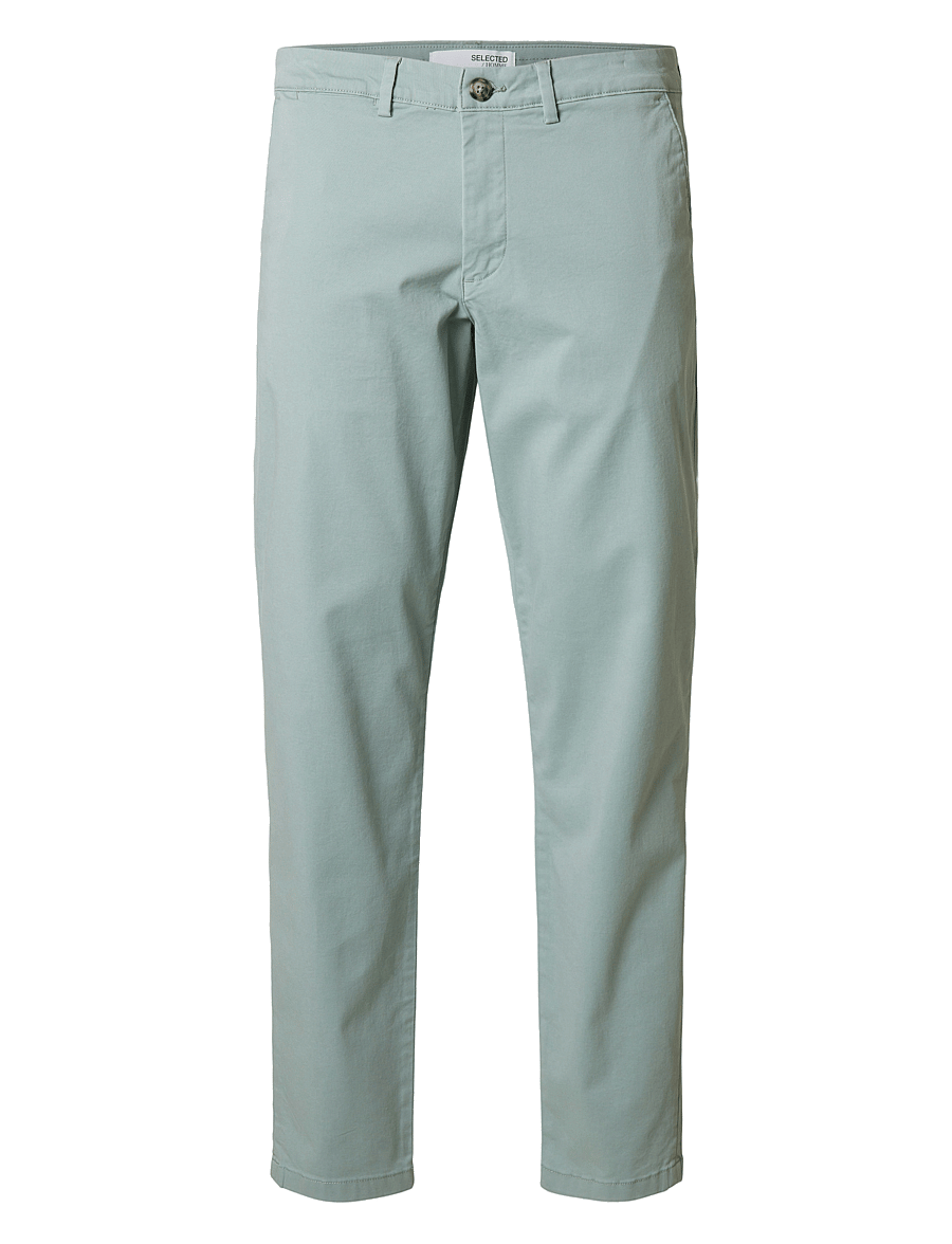 Selected - SLM175-SLIM NEW MILES FLEX PANT NOOS - chinos - iceberg green - 1