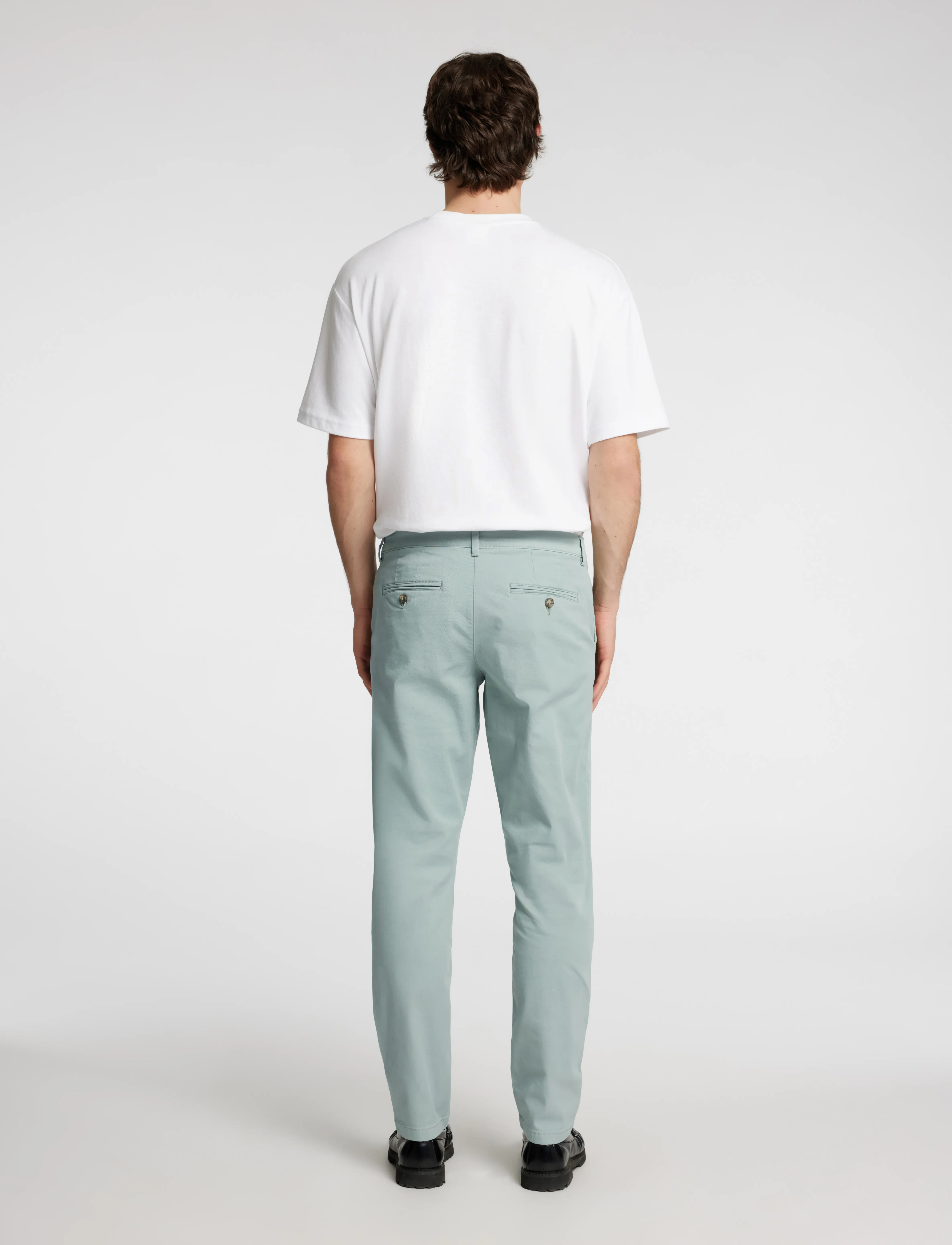 Selected - SLM175-SLIM NEW MILES FLEX PANT NOOS - chinos - iceberg green - 2