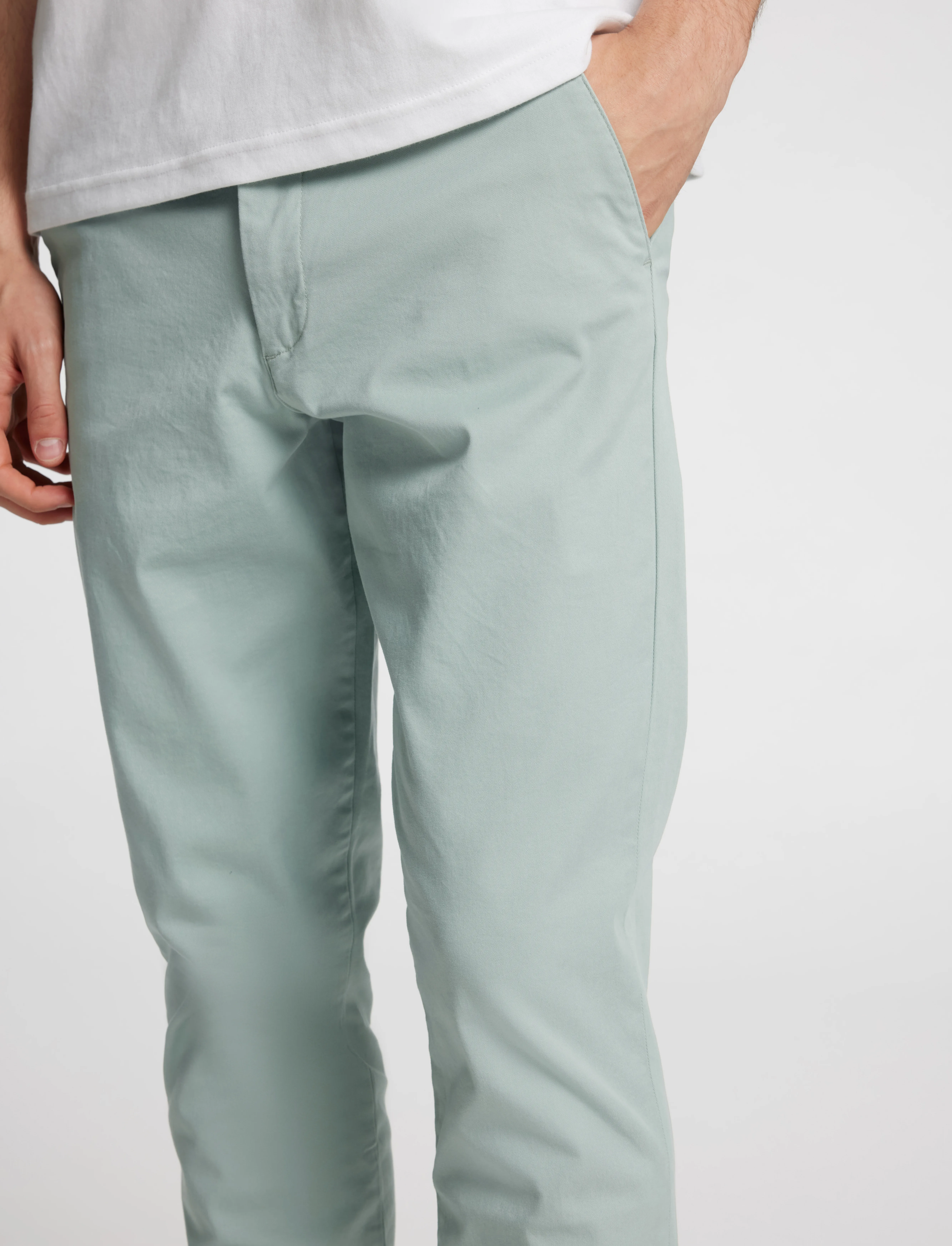 Selected - SLM175-SLIM NEW MILES FLEX PANT NOOS - chinos - iceberg green - 3
