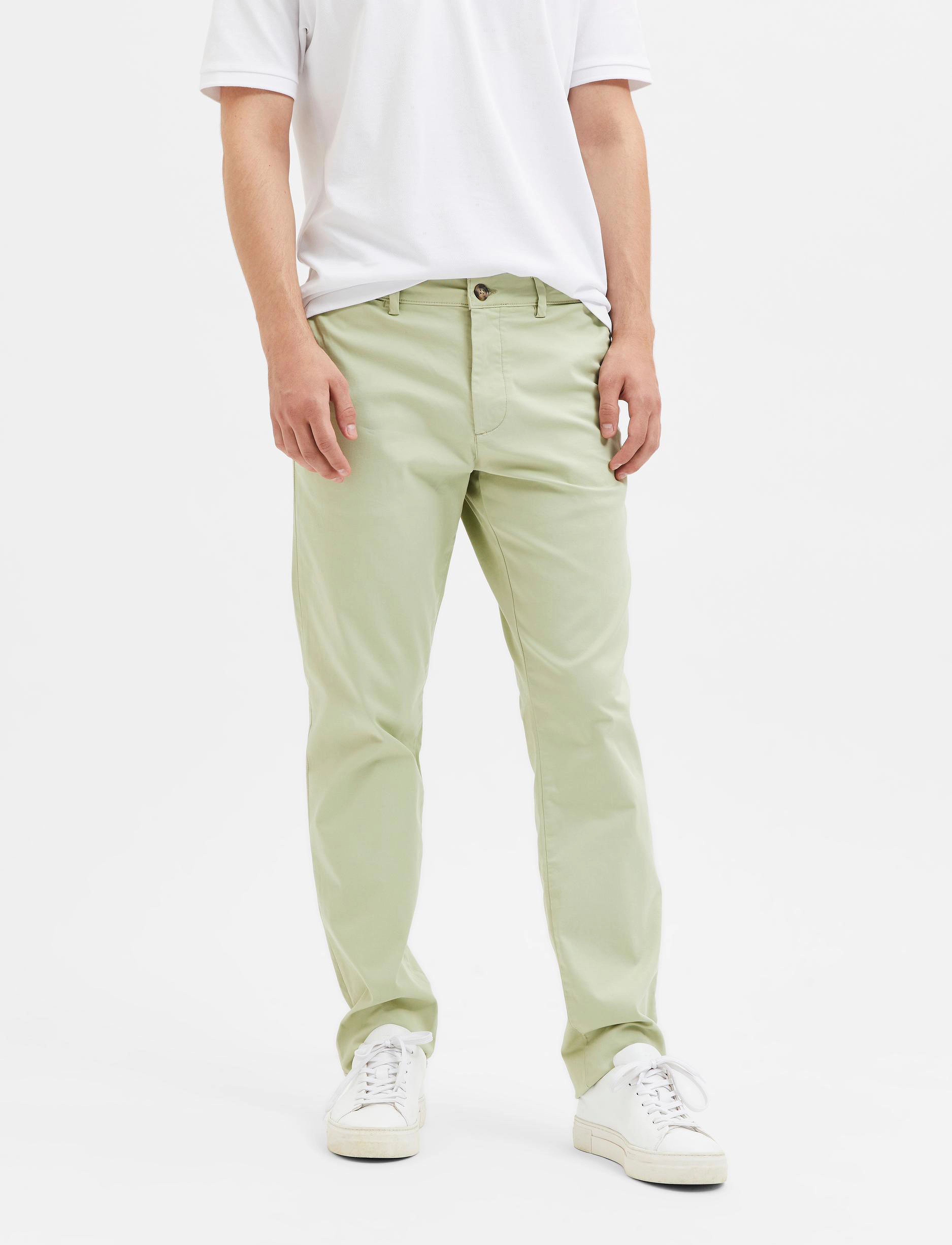 Selected SLM175-SLIM NEW MILES FLEX PANT NOOS - Püksid - LINT / green