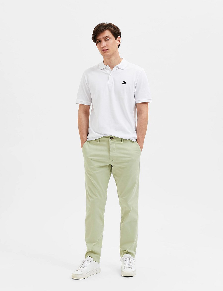 Selected - SLM175-SLIM NEW MILES FLEX PANT NOOS - chinos - lint - 4
