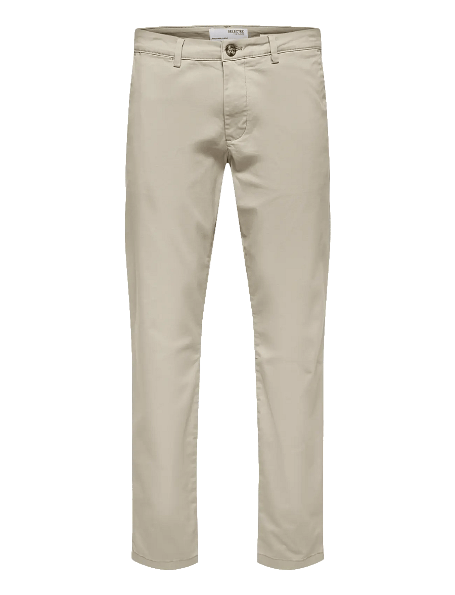 Selected - SLM175-SLIM NEW MILES FLEX PANT NOOS - chinos - moonstruck - 1
