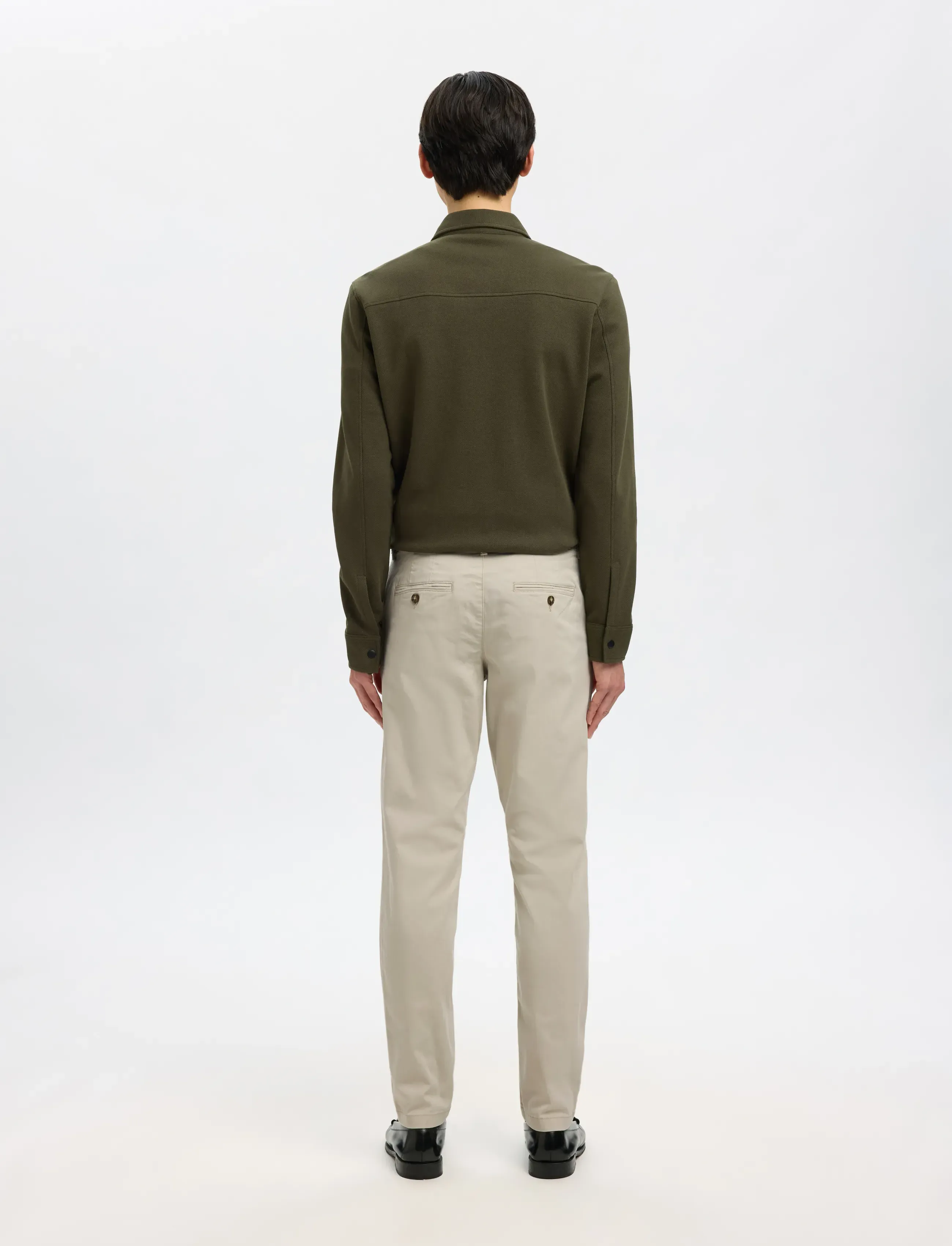 Selected - SLM175-SLIM NEW MILES FLEX PANT NOOS - chinos - moonstruck - 3