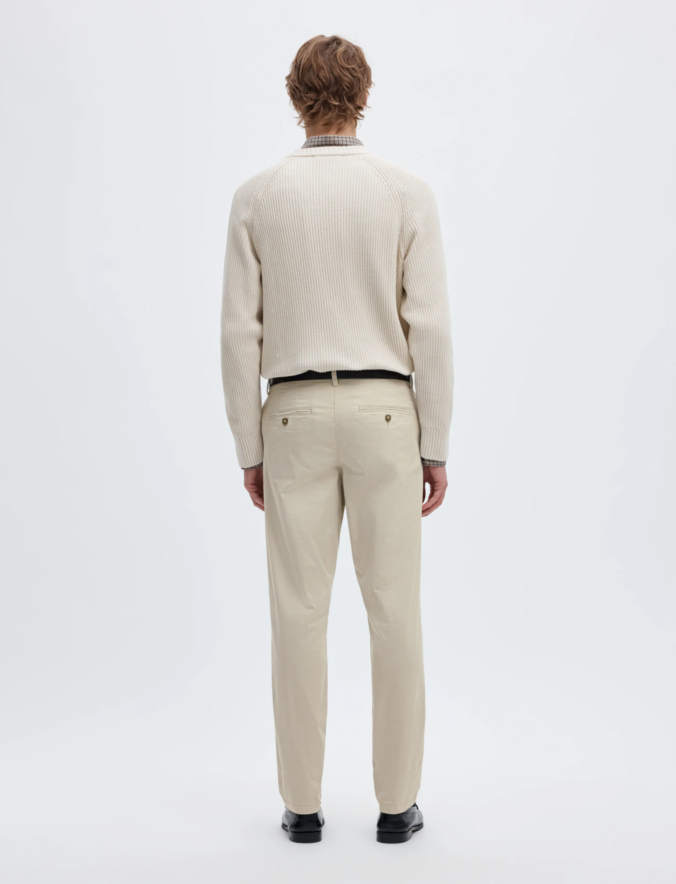 Selected - SLM175-SLIM NEW MILES FLEX PANT NOOS - chinos - moonstruck - 3