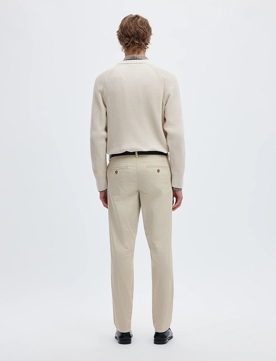 Selected - SLM175-SLIM NEW MILES FLEX PANT NOOS - chinos - moonstruck - 3