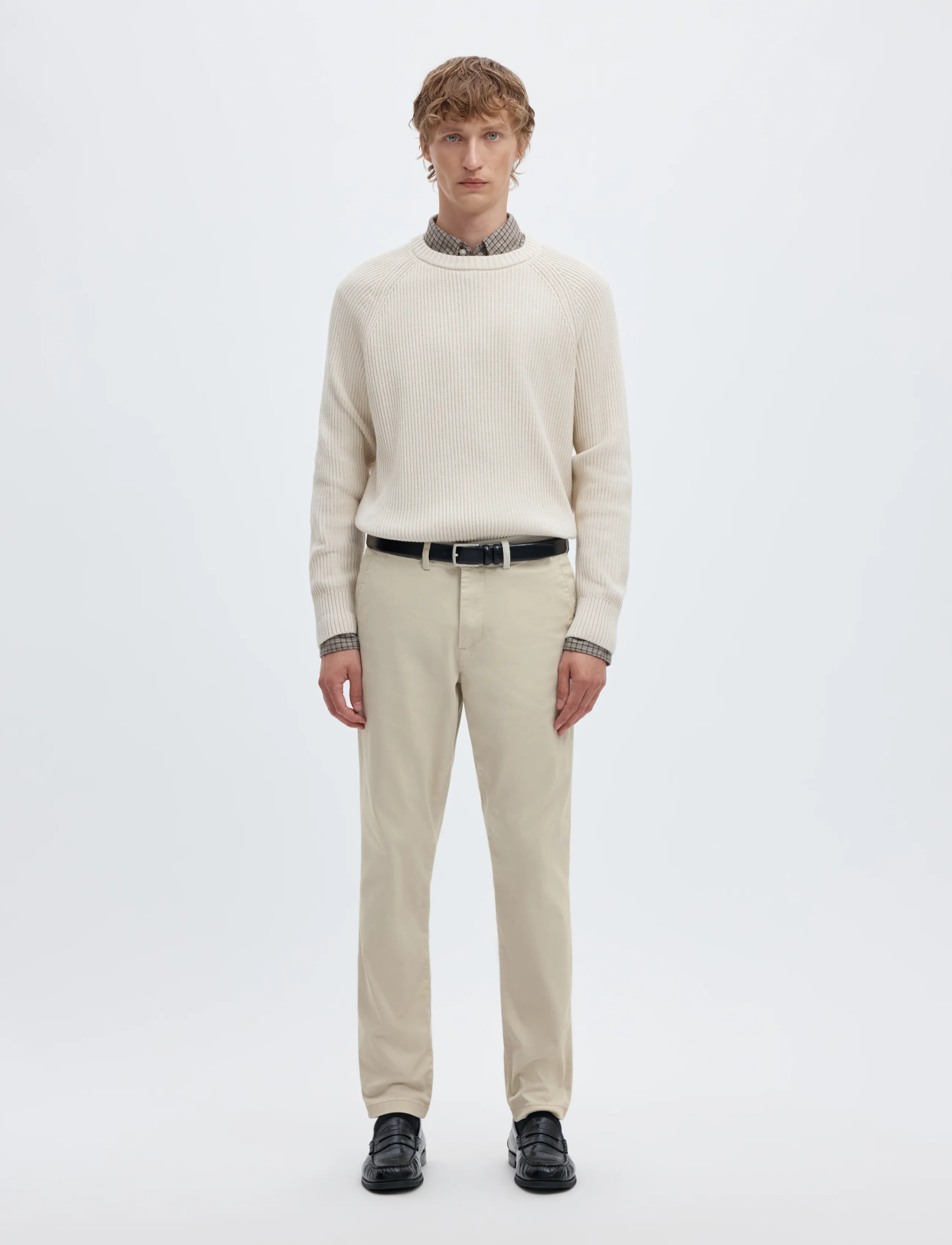 Selected - SLM175-SLIM NEW MILES FLEX PANT NOOS - chinos - moonstruck - 4