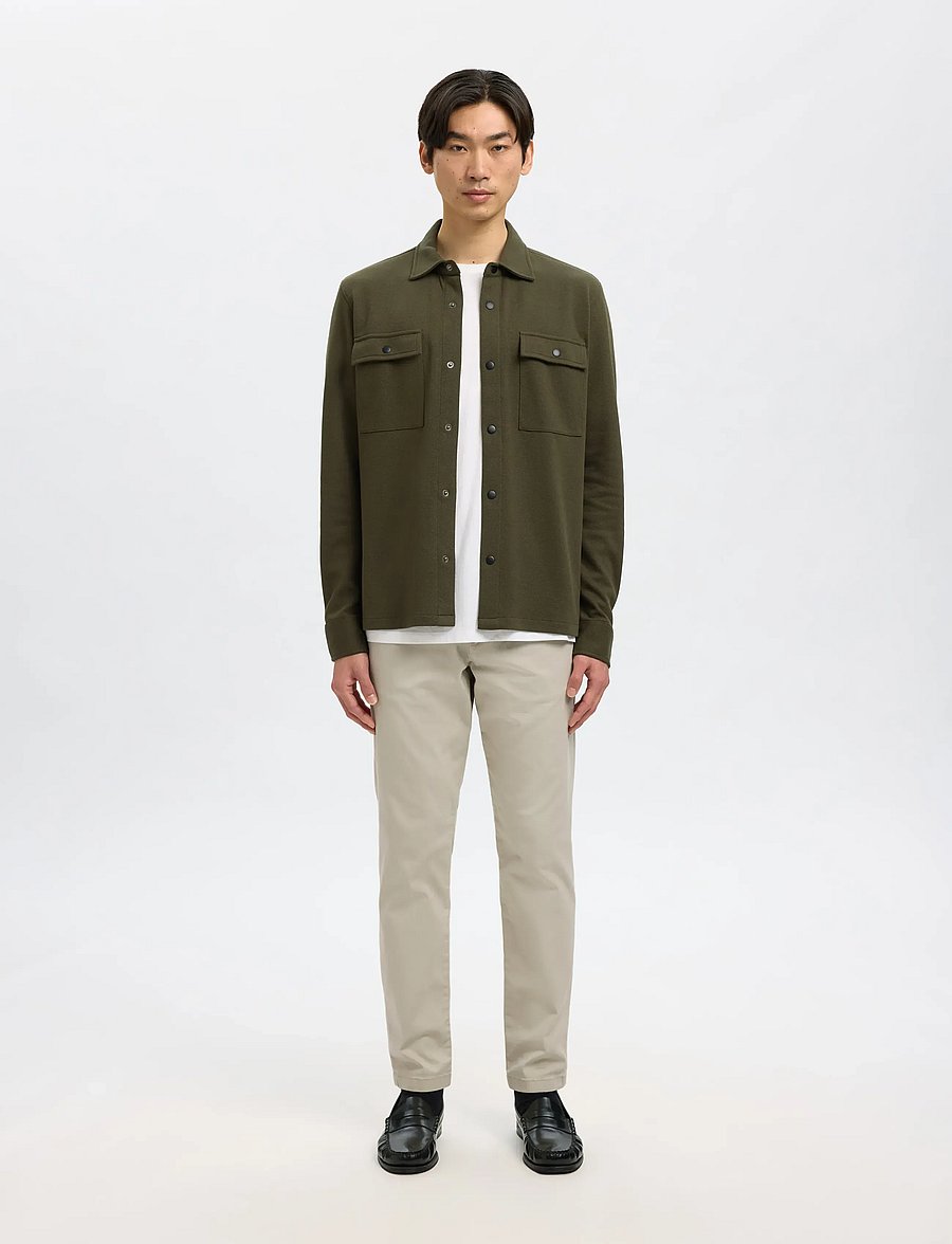 Selected - SLM175-SLIM NEW MILES FLEX PANT NOOS - chinos - moonstruck - 4