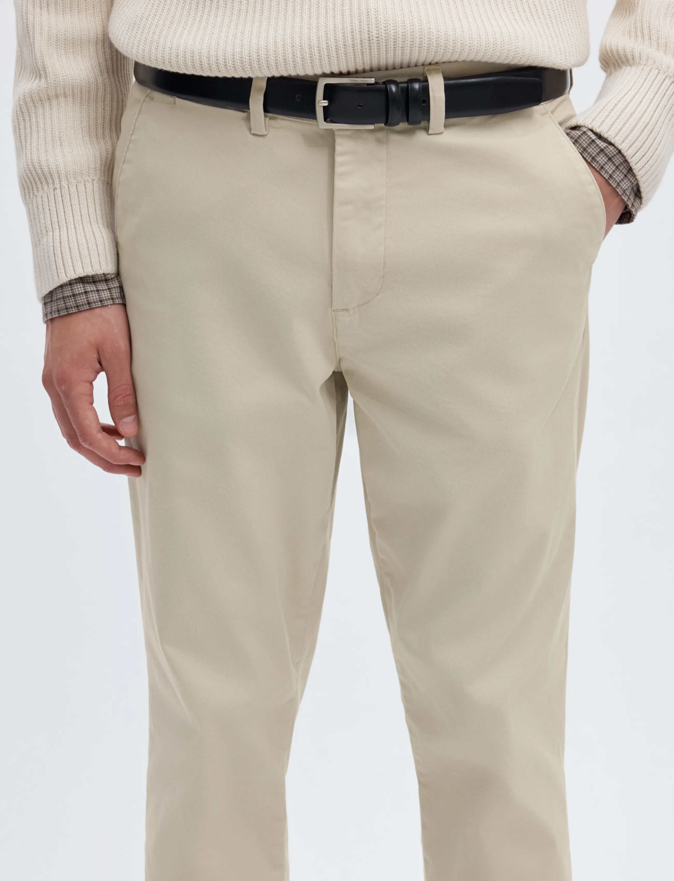 Selected - SLM175-SLIM NEW MILES FLEX PANT NOOS - chinos - moonstruck - 5