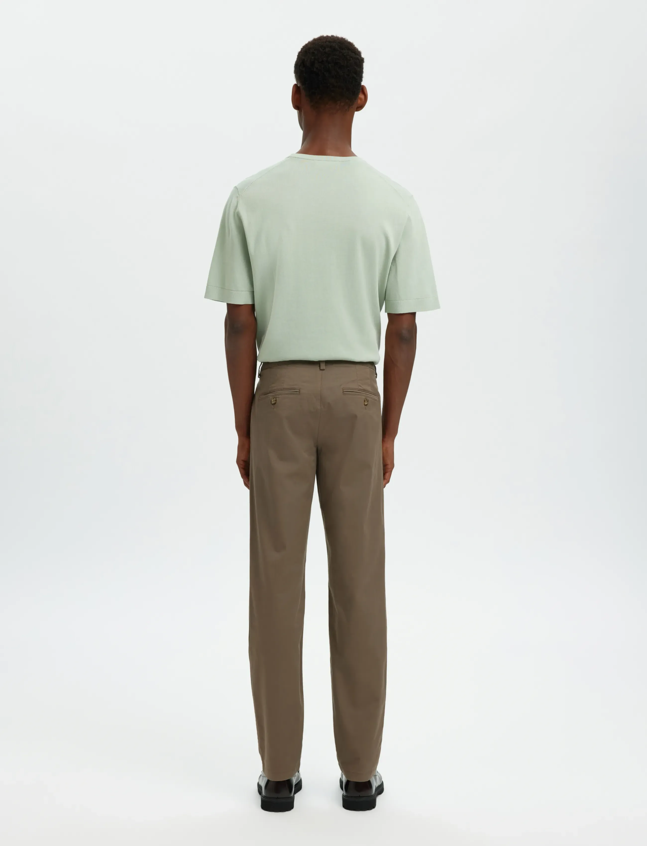 Selected - SLM175-SLIM NEW MILES FLEX PANT NOOS - chinos - morel - 2