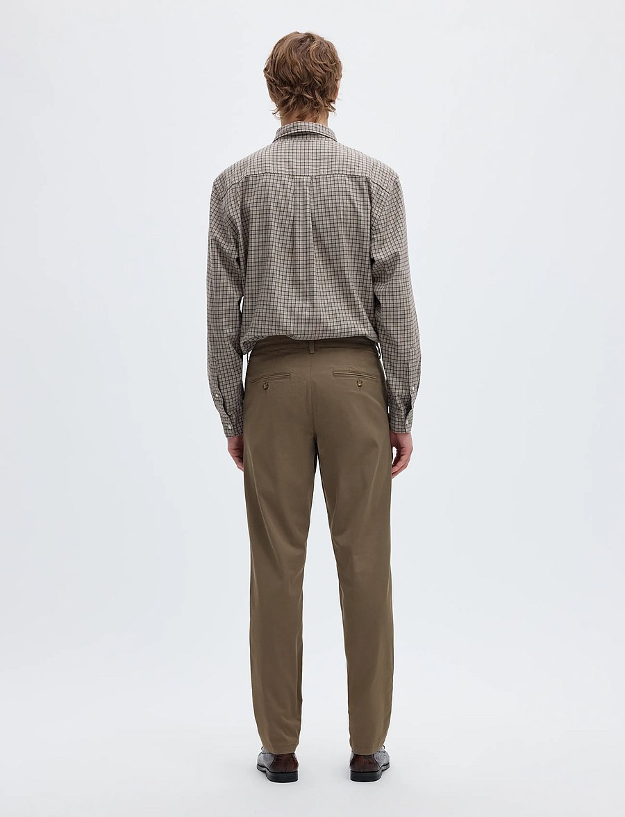 Selected - SLM175-SLIM NEW MILES FLEX PANT NOOS - chino-püksid - morel - 2