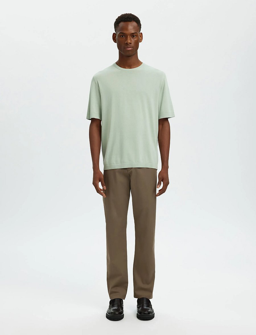 Selected - SLM175-SLIM NEW MILES FLEX PANT NOOS - chinos - morel - 3