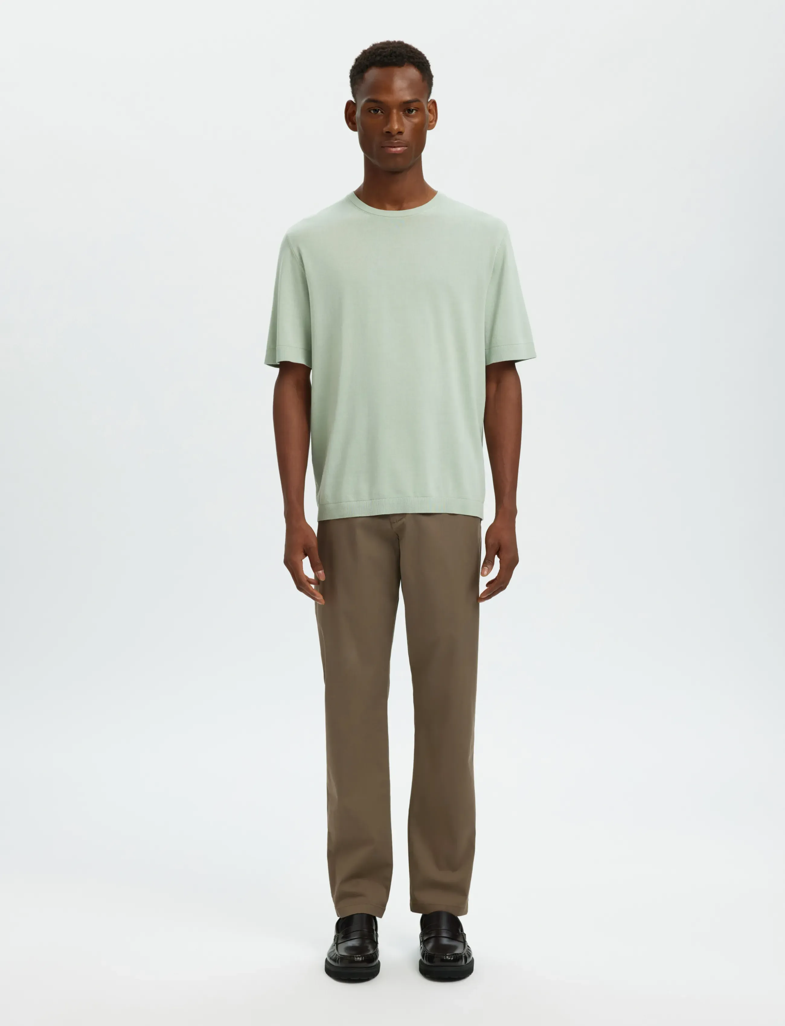 Selected - SLM175-SLIM NEW MILES FLEX PANT NOOS - „chino“ stiliaus kelnės - morel - 3