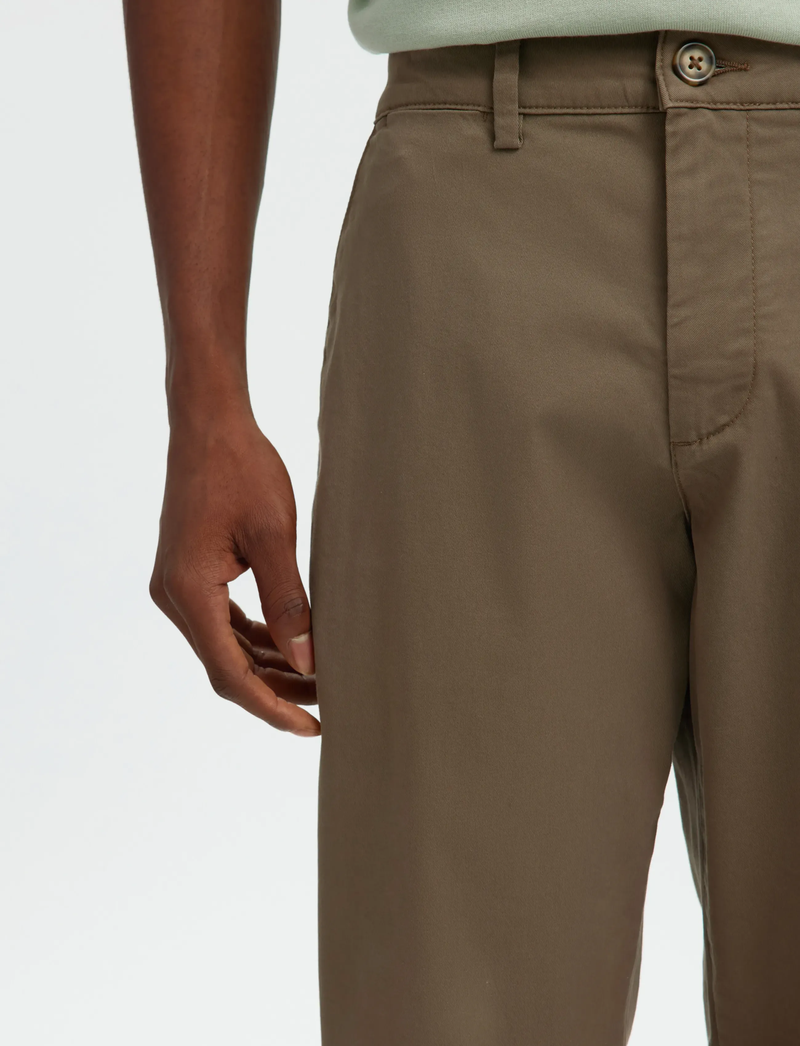 Selected - SLM175-SLIM NEW MILES FLEX PANT NOOS - chinos - morel - 4