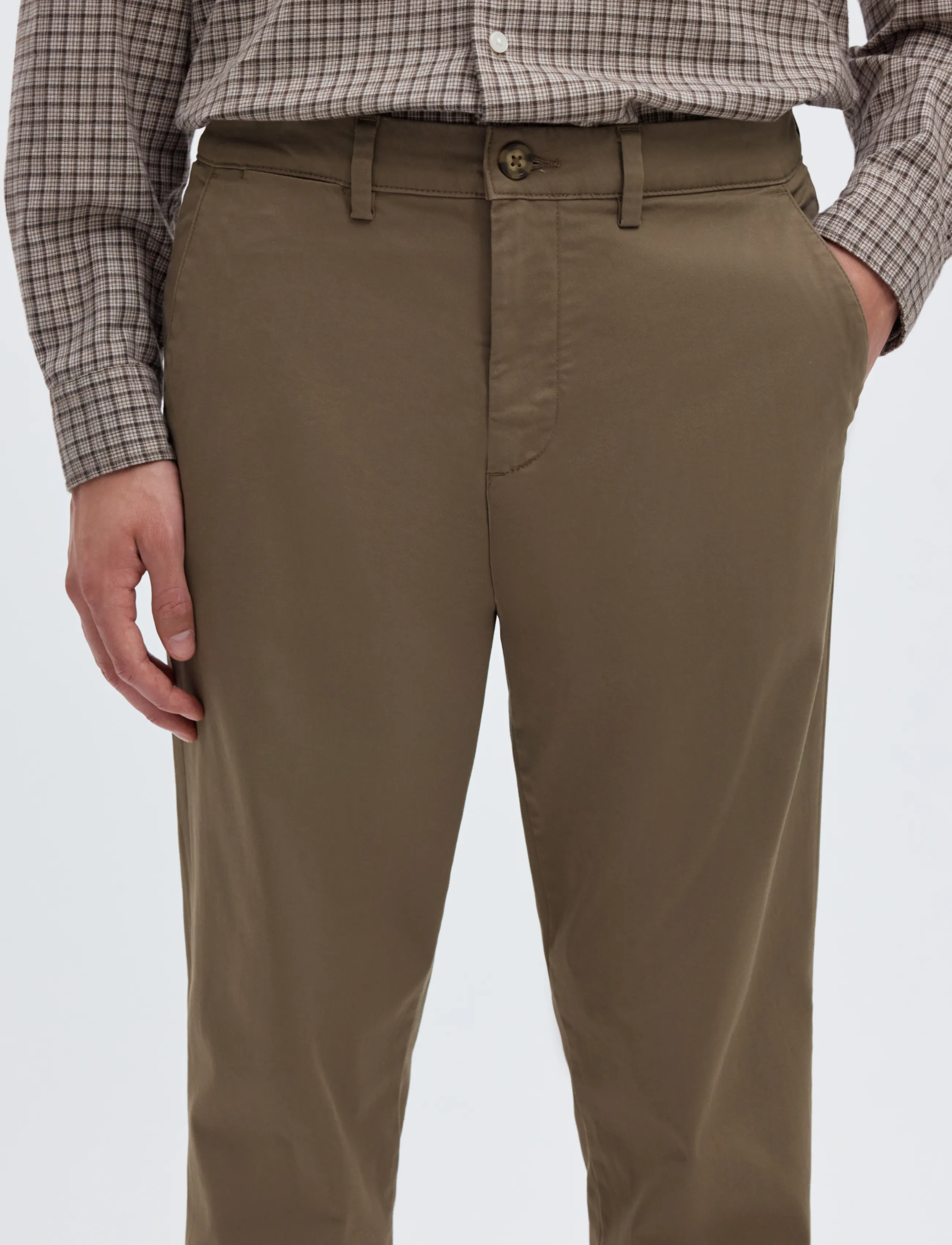 Selected - SLM175-SLIM NEW MILES FLEX PANT NOOS - chino-püksid - morel - 4