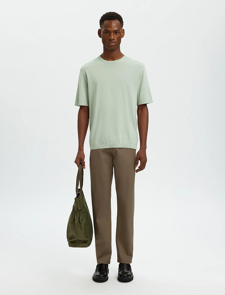 Selected - SLM175-SLIM NEW MILES FLEX PANT NOOS - chinos - morel - 5