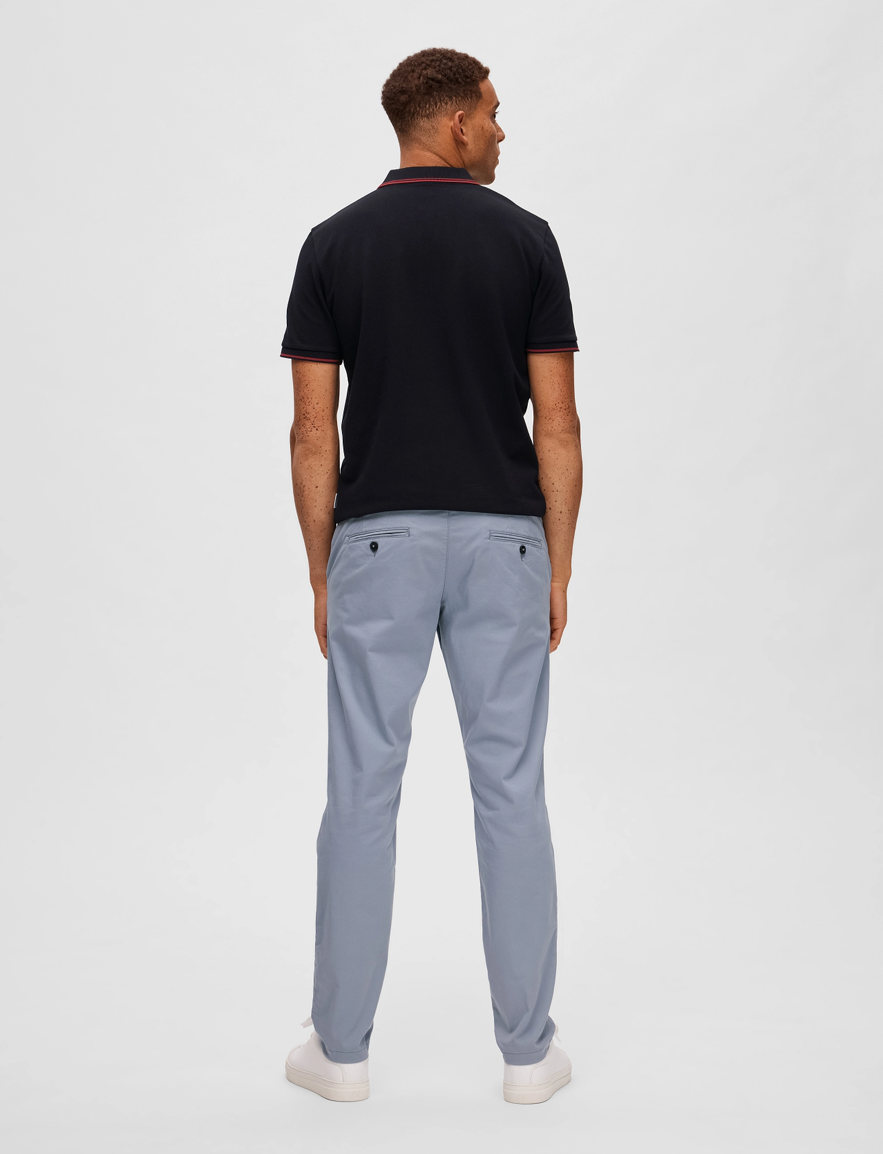 Selected - SLM175-SLIM NEW MILES FLEX PANT NOOS - chinos - tradewinds - 2