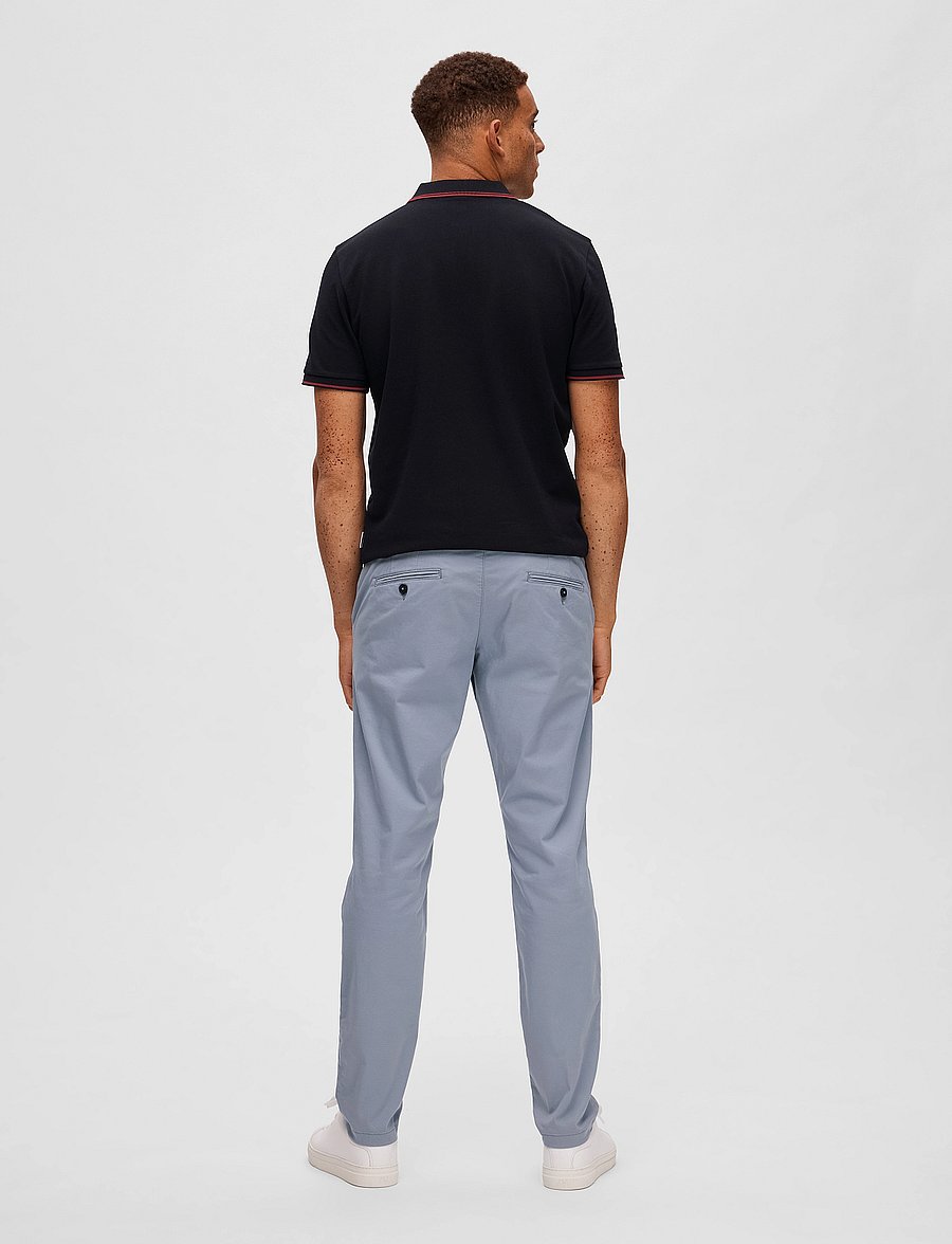Selected - SLM175-SLIM NEW MILES FLEX PANT NOOS - chinos - tradewinds - 2