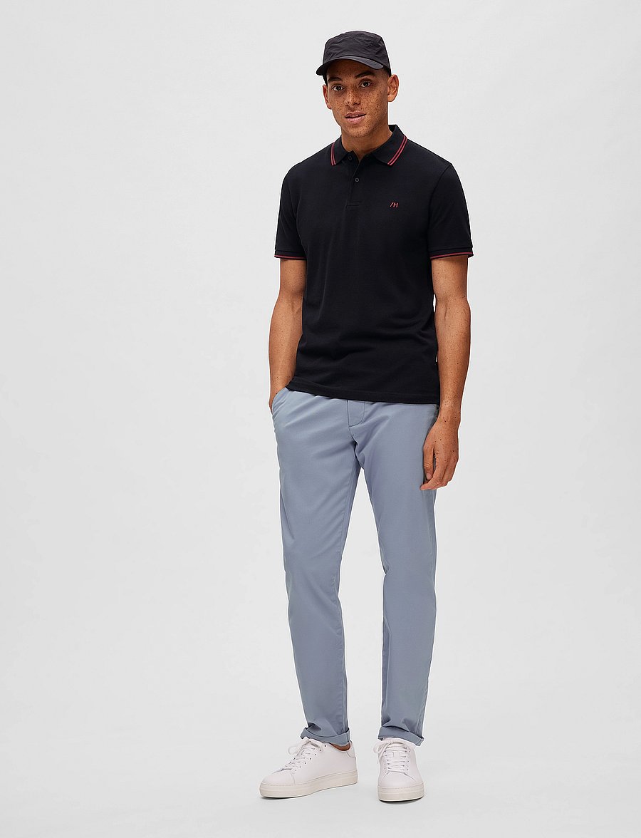 Selected - SLM175-SLIM NEW MILES FLEX PANT NOOS - chinos - tradewinds - 4