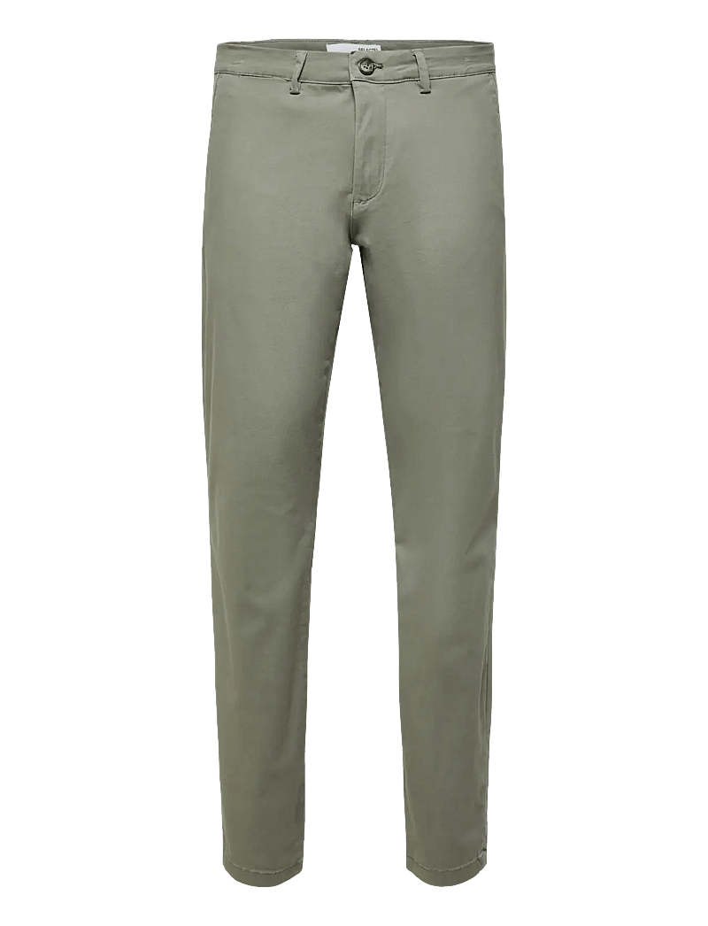 Selected - SLH175-SLIM NEW MILES FLEX PANT NOOS - chinos - vetiver - 1