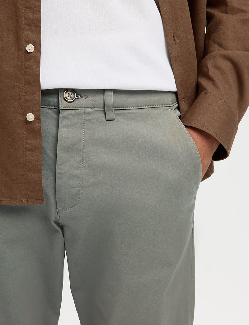 Selected - SLH175-SLIM NEW MILES FLEX PANT NOOS - chinos - vetiver - 4