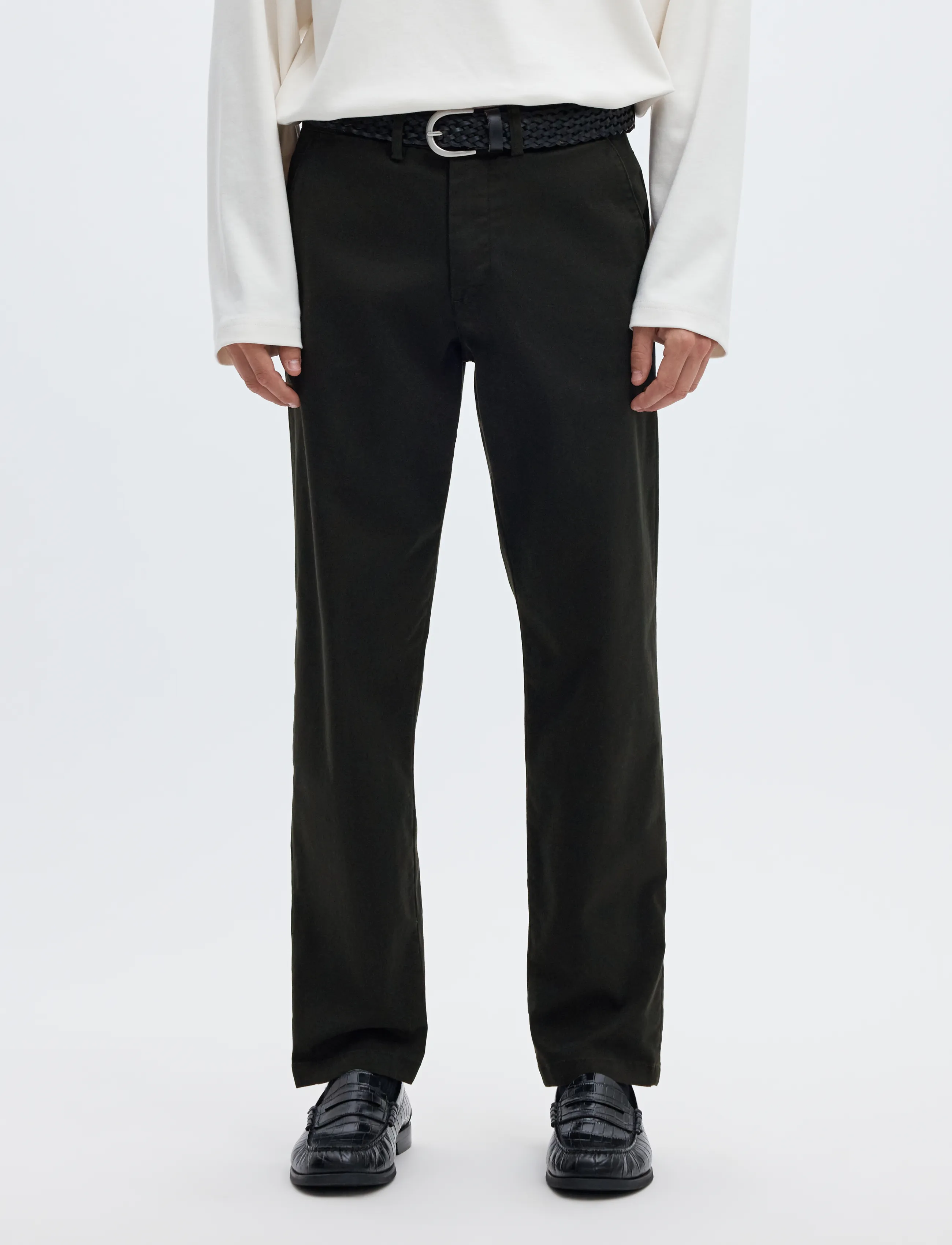 Selected SLM196-STRAIGHT NEW MILES FLEX PANT NOOS - Clothing - BLACK / black