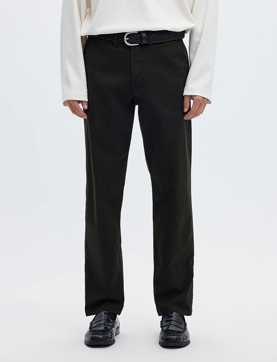 Selected - SLM196-STRAIGHT NEW MILES FLEX PANT NOOS - chinos - black - 0