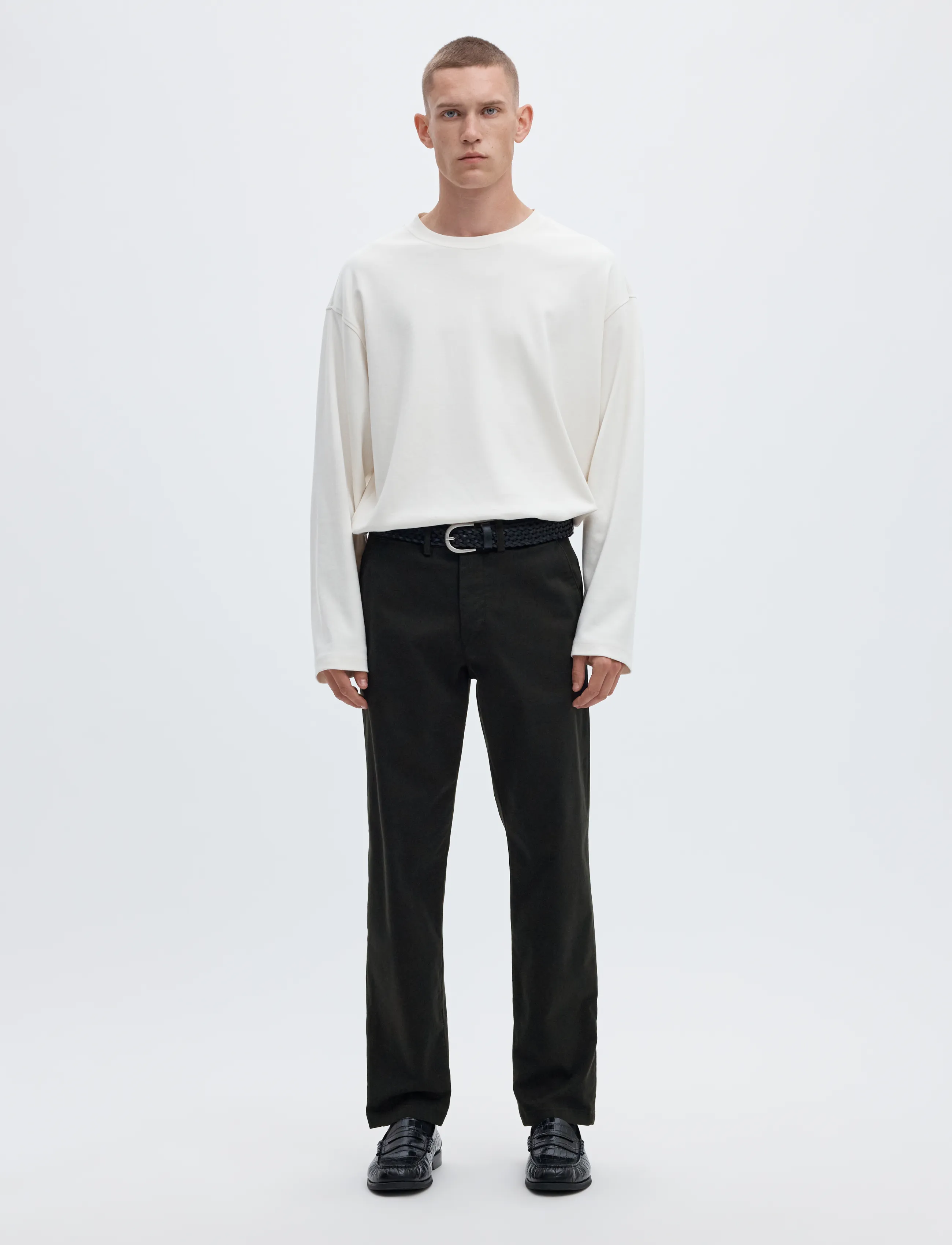 Selected - SLM196-STRAIGHT NEW MILES FLEX PANT NOOS - byxor & jeans - black - 3
