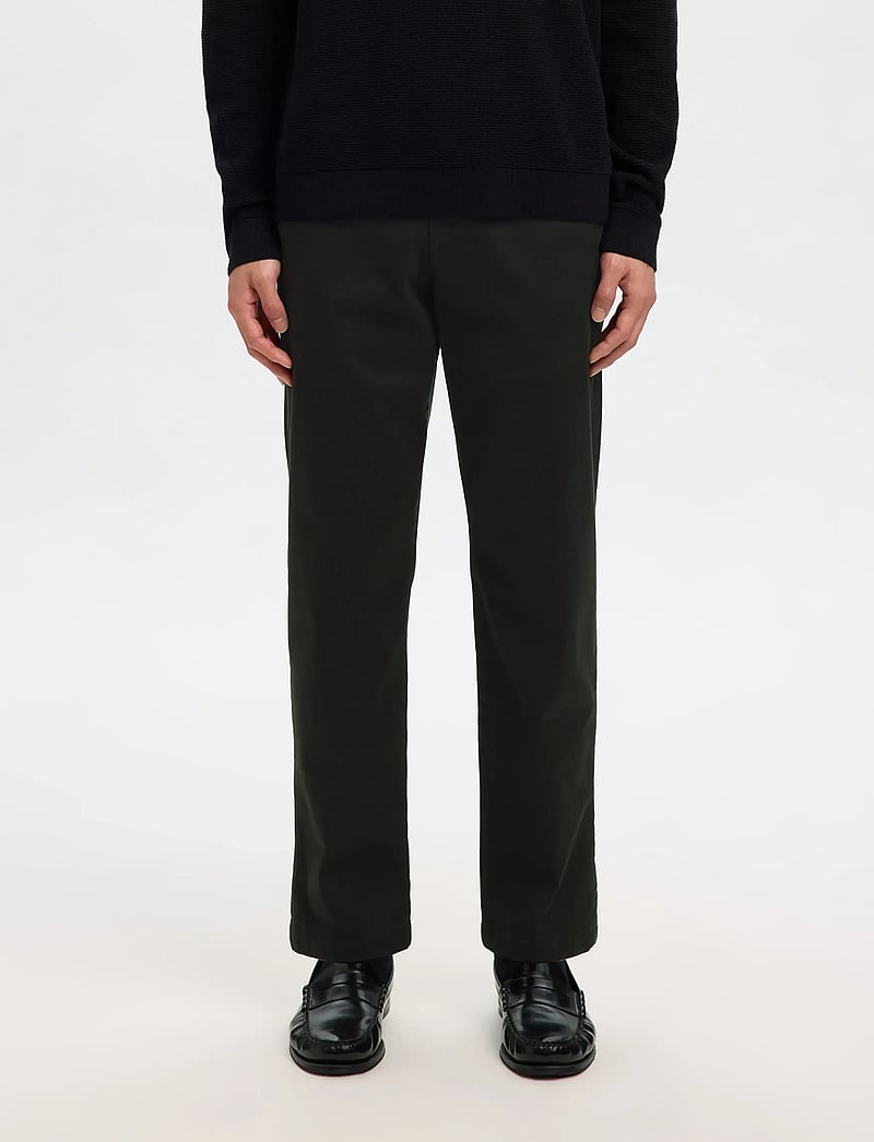 Selected - SLH196-STRAIGHT NEW MILES FLEX PANT - chino püksid - black - 5