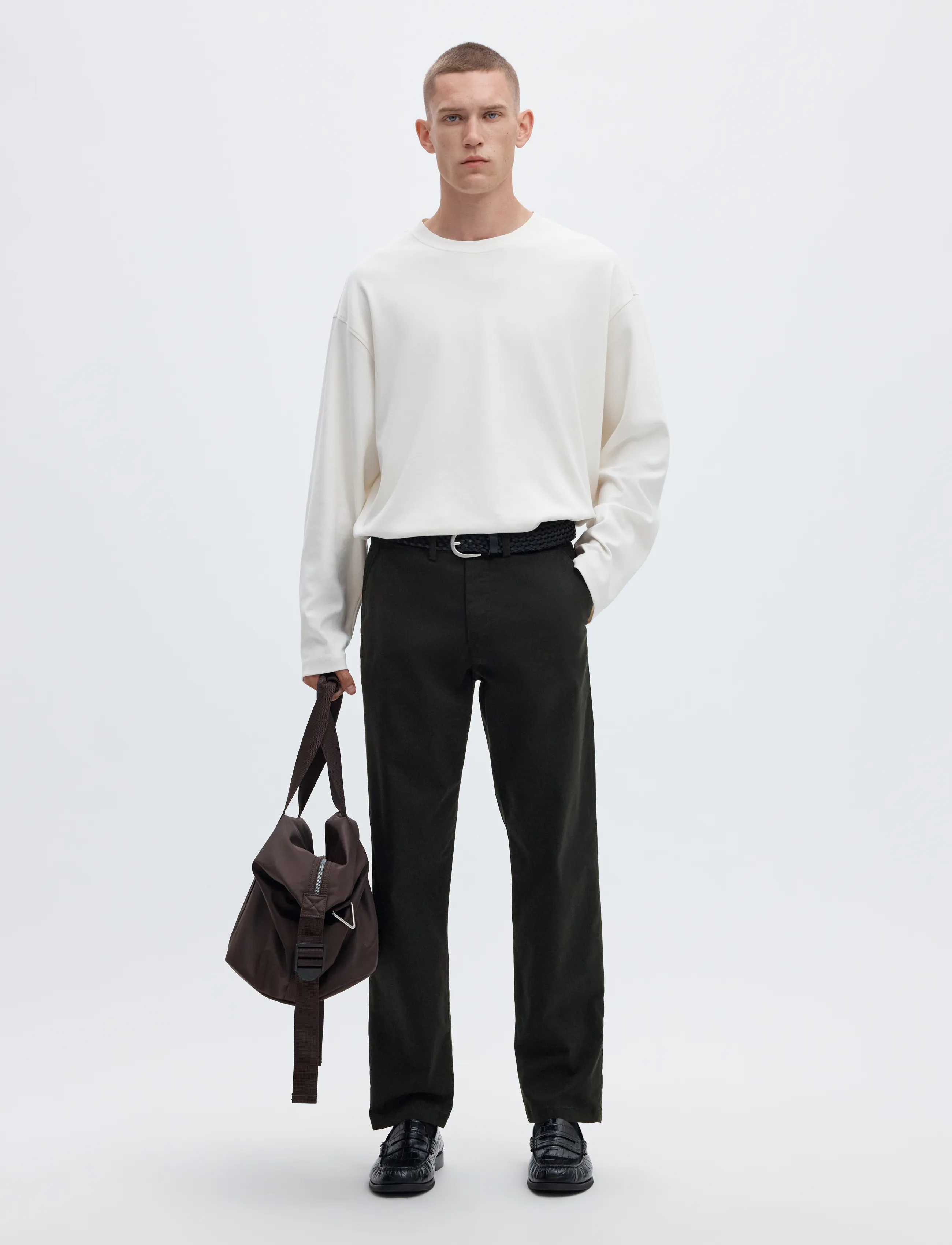 Selected - SLM196-STRAIGHT NEW MILES FLEX PANT NOOS - byxor & jeans - black - 5