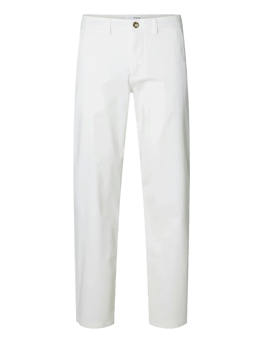 Selected - SLM196-STRAIGHT NEW MILES FLEX PANT NOOS - chinos - cloud dancer - 1
