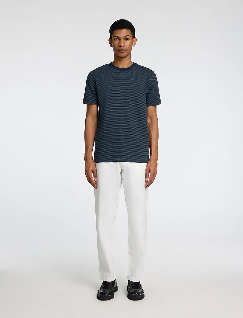 Selected - SLH196-STRAIGHT NEW MILES FLEX PANT - chino püksid - cloud dancer - 0