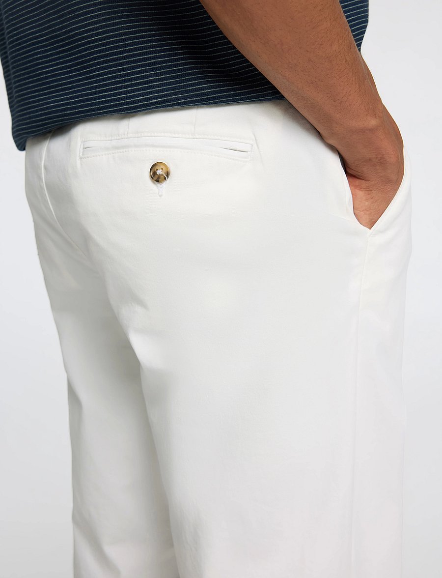 Selected - SLM196-STRAIGHT NEW MILES FLEX PANT NOOS - chinos - cloud dancer - 3