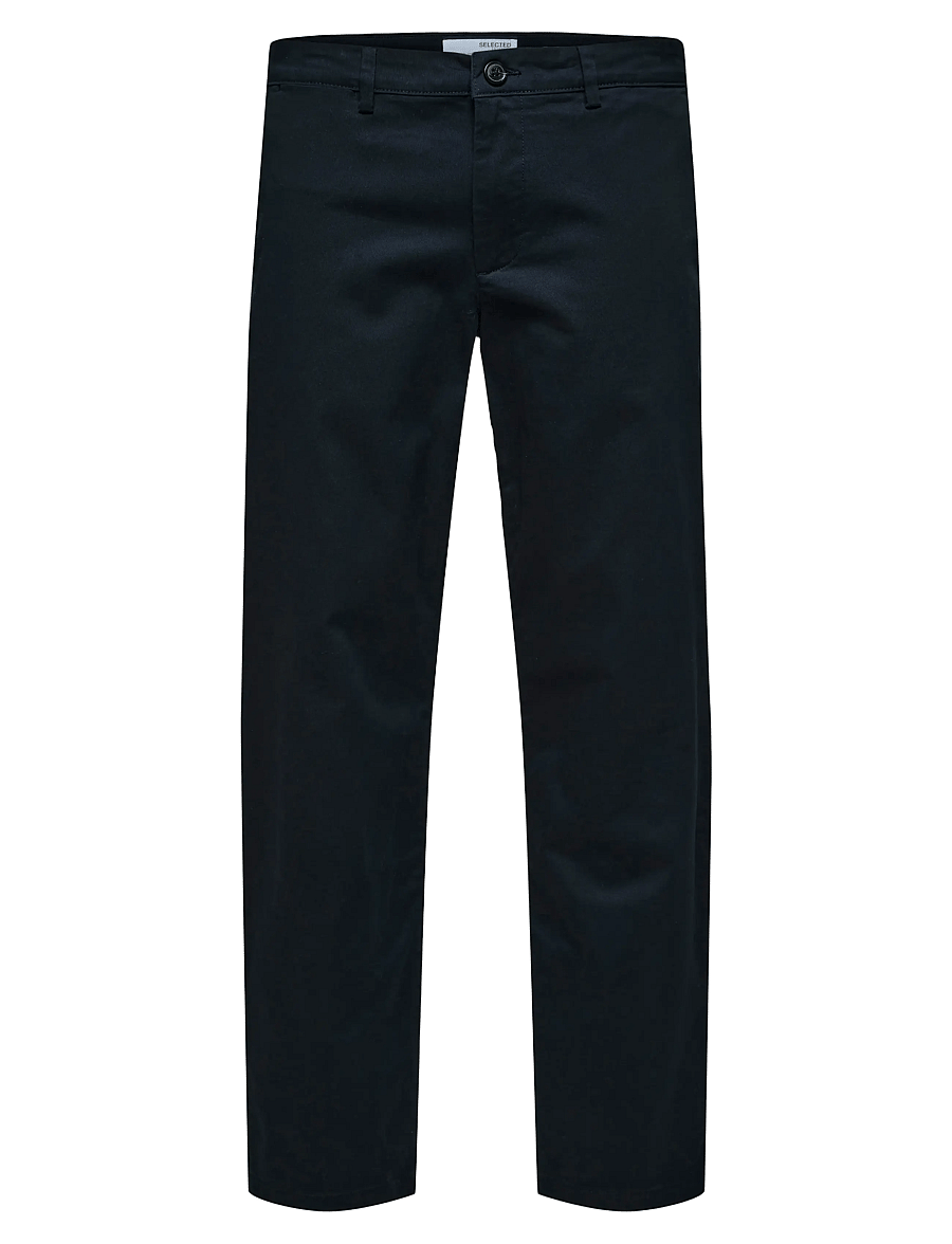 Selected - SLM196-STRAIGHT NEW MILES FLEX PANT NOOS - chinos - dark sapphire - 1