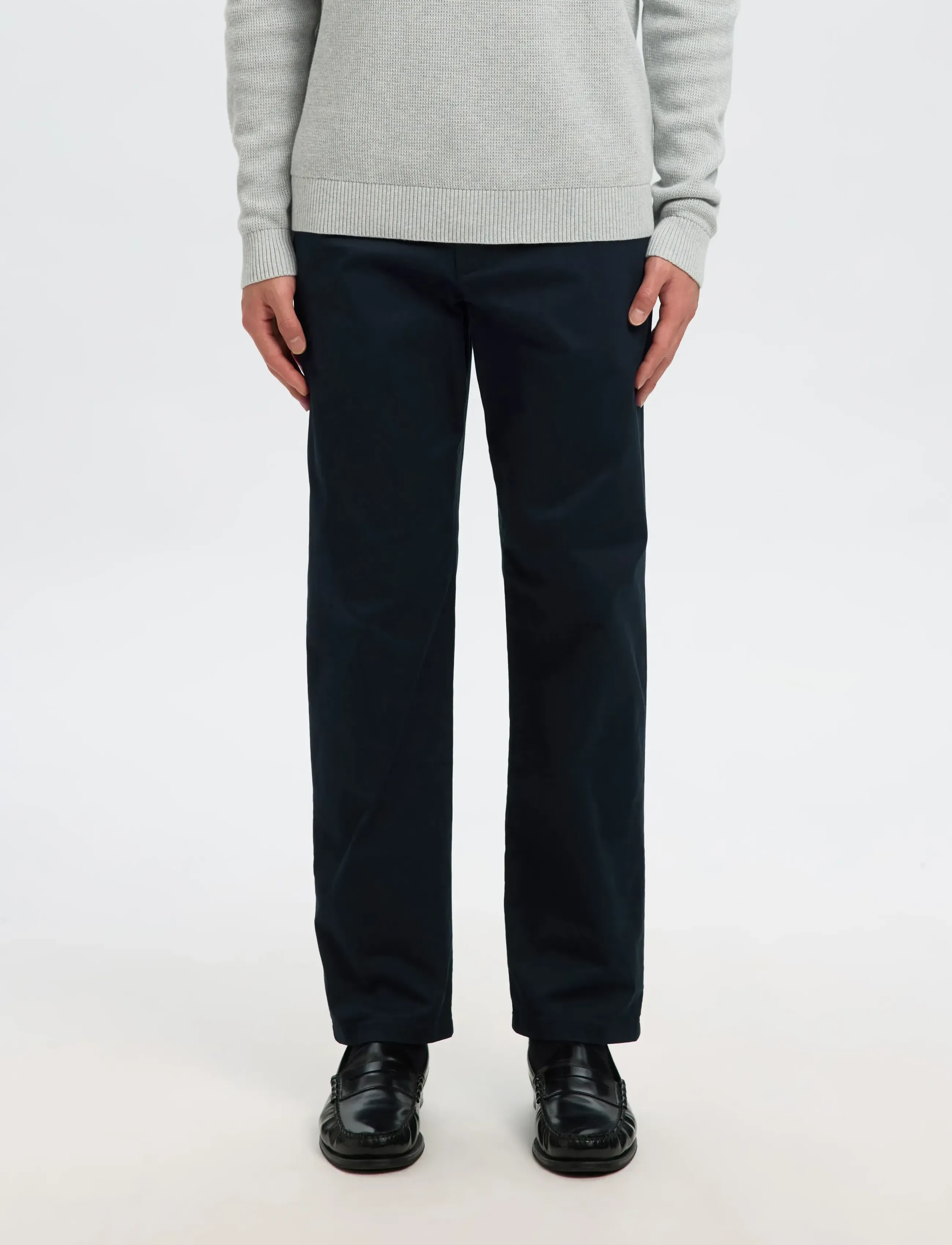 Selected SLM196-STRAIGHT NEW MILES FLEX PANT NOOS - Püksid - DARK SAPPHIRE / navy