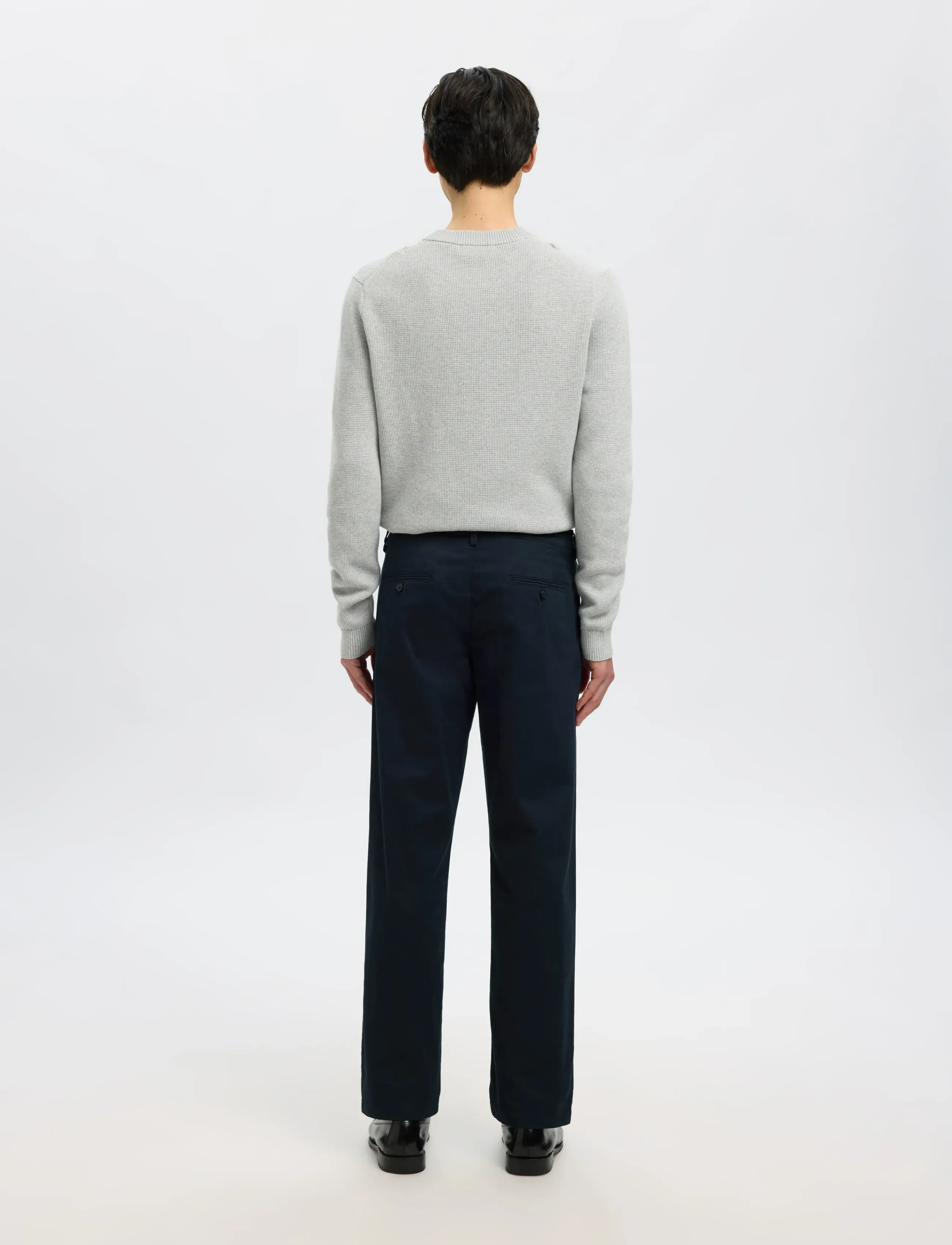 Selected - SLM196-STRAIGHT NEW MILES FLEX PANT NOOS - chinos - dark sapphire - 3