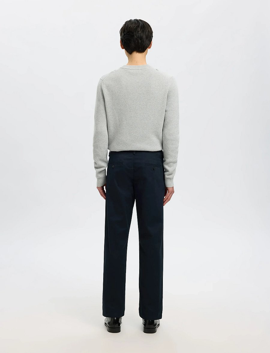 Selected - SLM196-STRAIGHT NEW MILES FLEX PANT NOOS - chinos - dark sapphire - 3