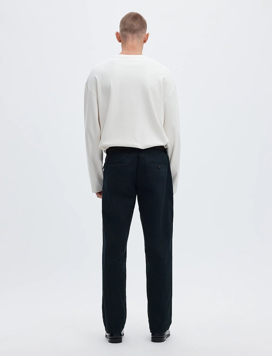 Selected - SLM196-STRAIGHT NEW MILES FLEX PANT NOOS - chinos - dark sapphire - 3