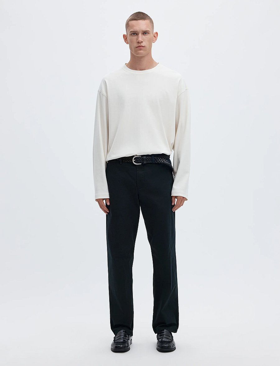 Selected - SLM196-STRAIGHT NEW MILES FLEX PANT NOOS - chinos - dark sapphire - 4