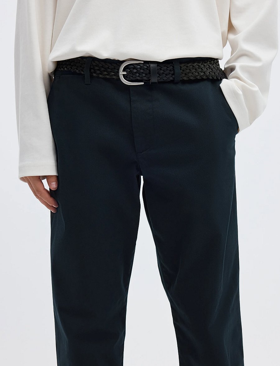 Selected - SLM196-STRAIGHT NEW MILES FLEX PANT NOOS - chinos - dark sapphire - 5