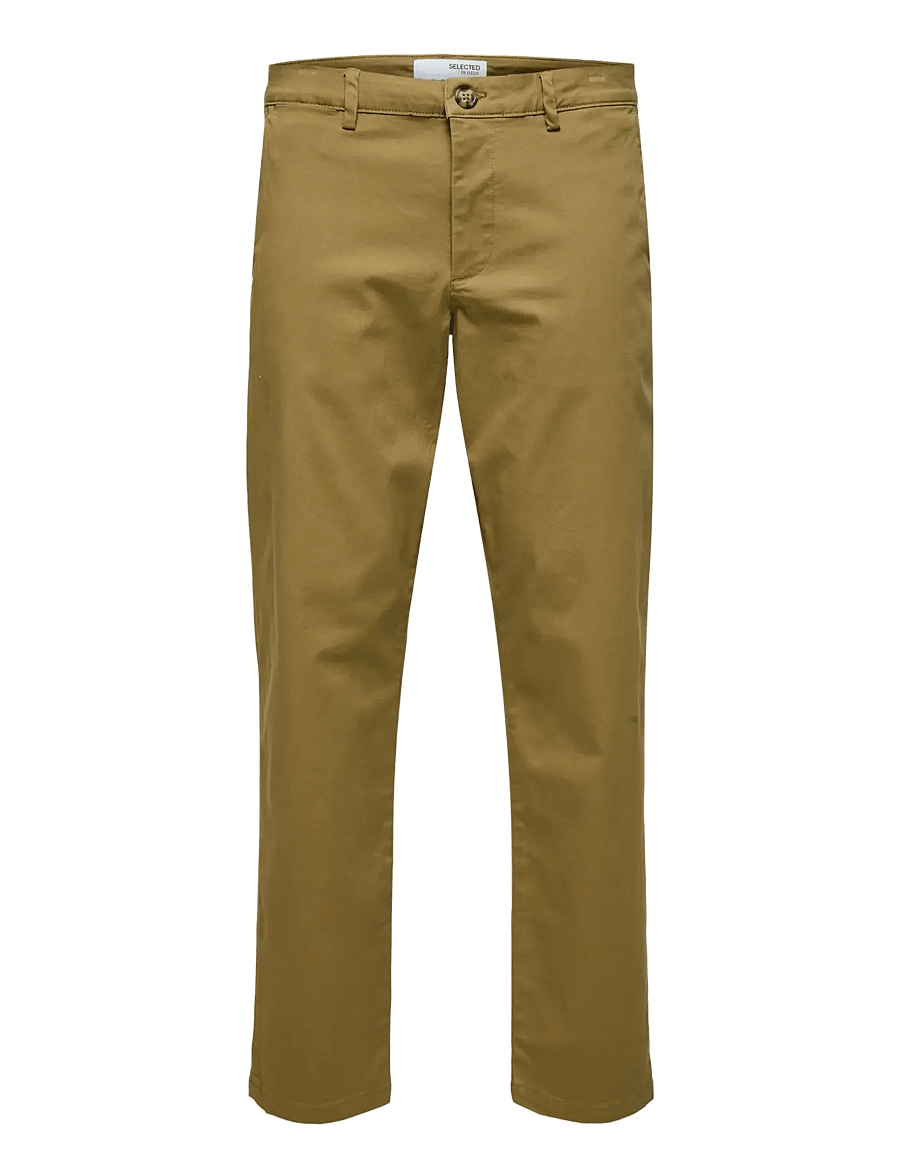 Selected - SLM196-STRAIGHT NEW MILES FLEX PANT NOOS - chinos - ermine - 1