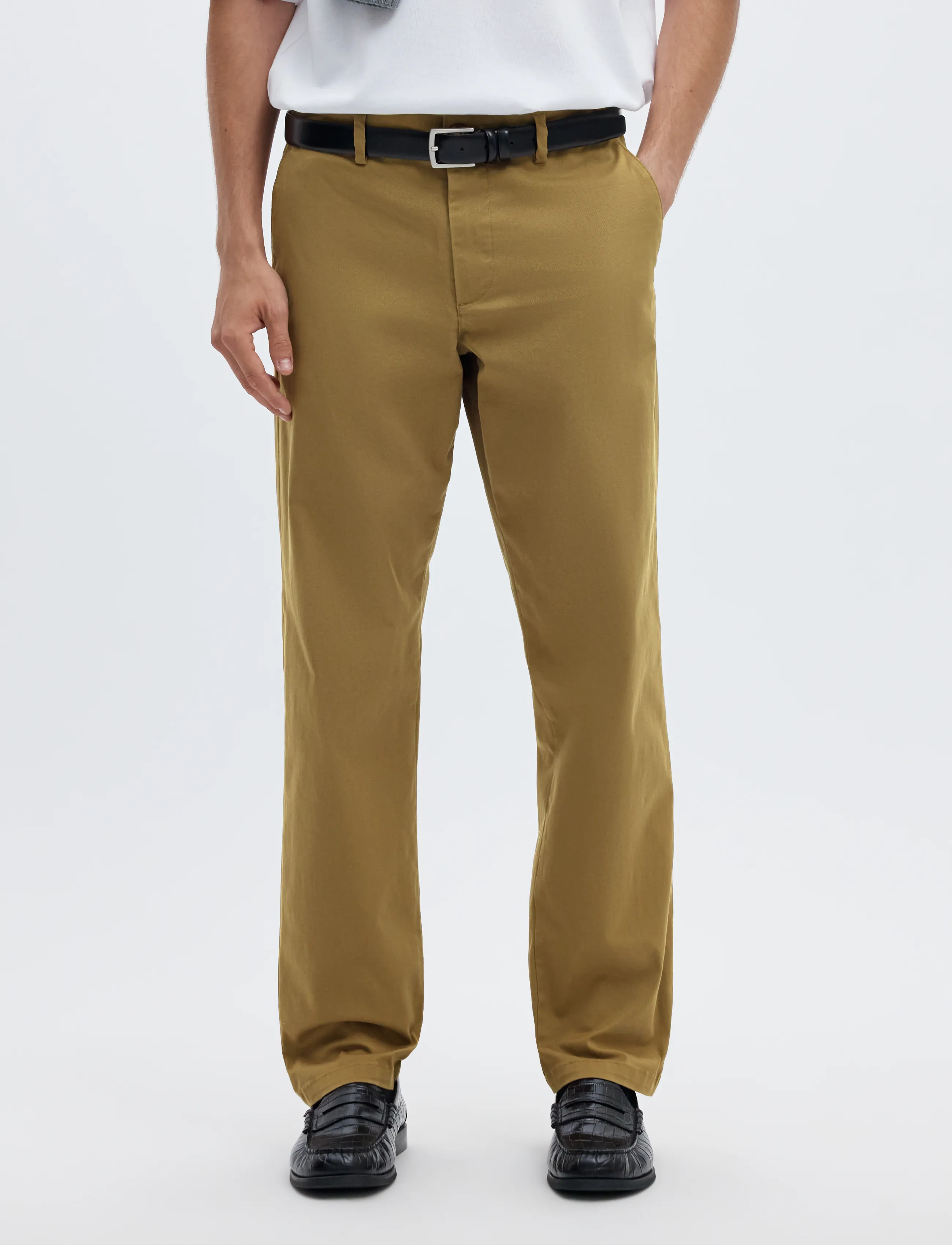 Selected SLM196-STRAIGHT NEW MILES FLEX PANT NOOS - Kleidung - ERMINE / beige