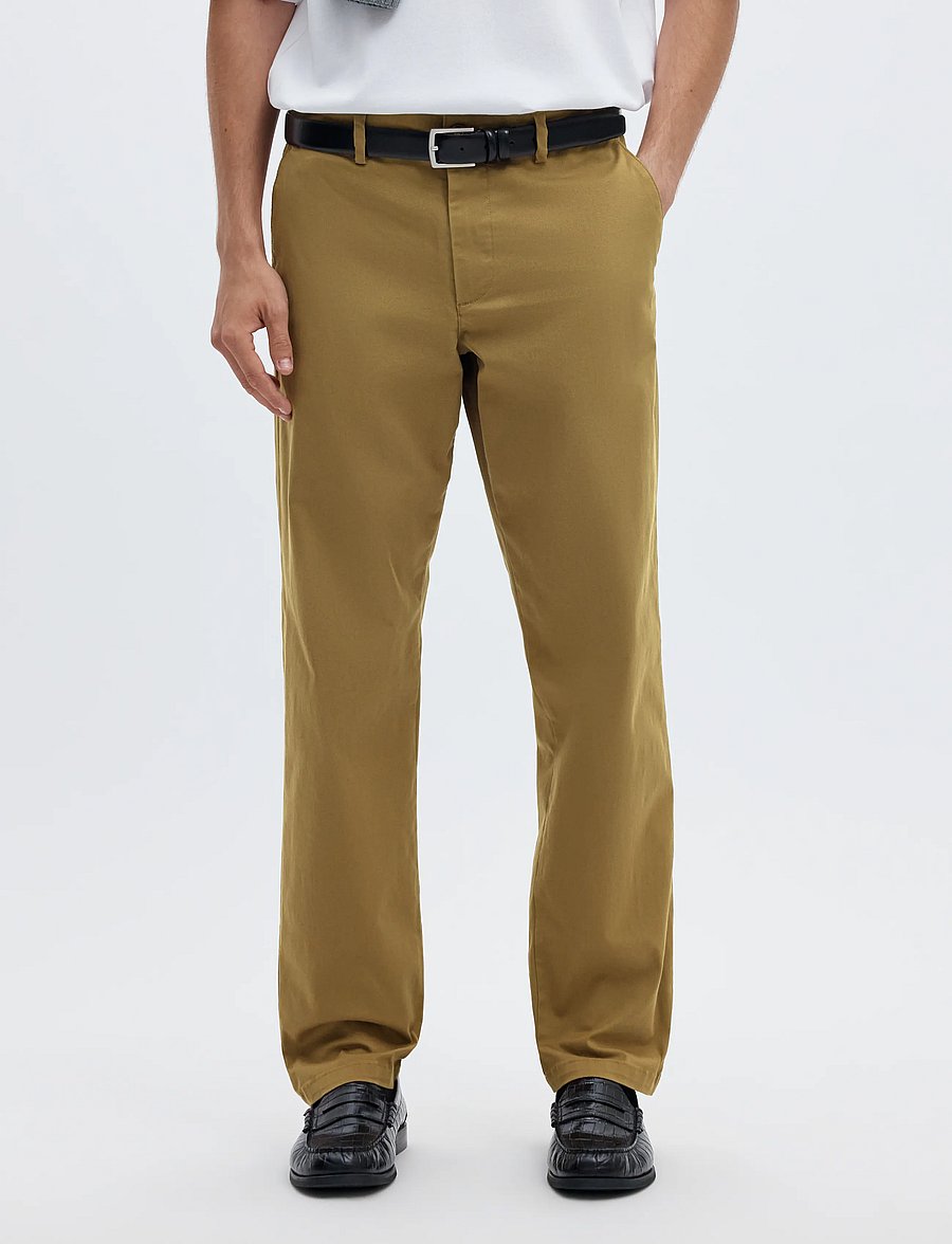 Selected - SLM196-STRAIGHT NEW MILES FLEX PANT NOOS - chino-püksid - ermine - 0