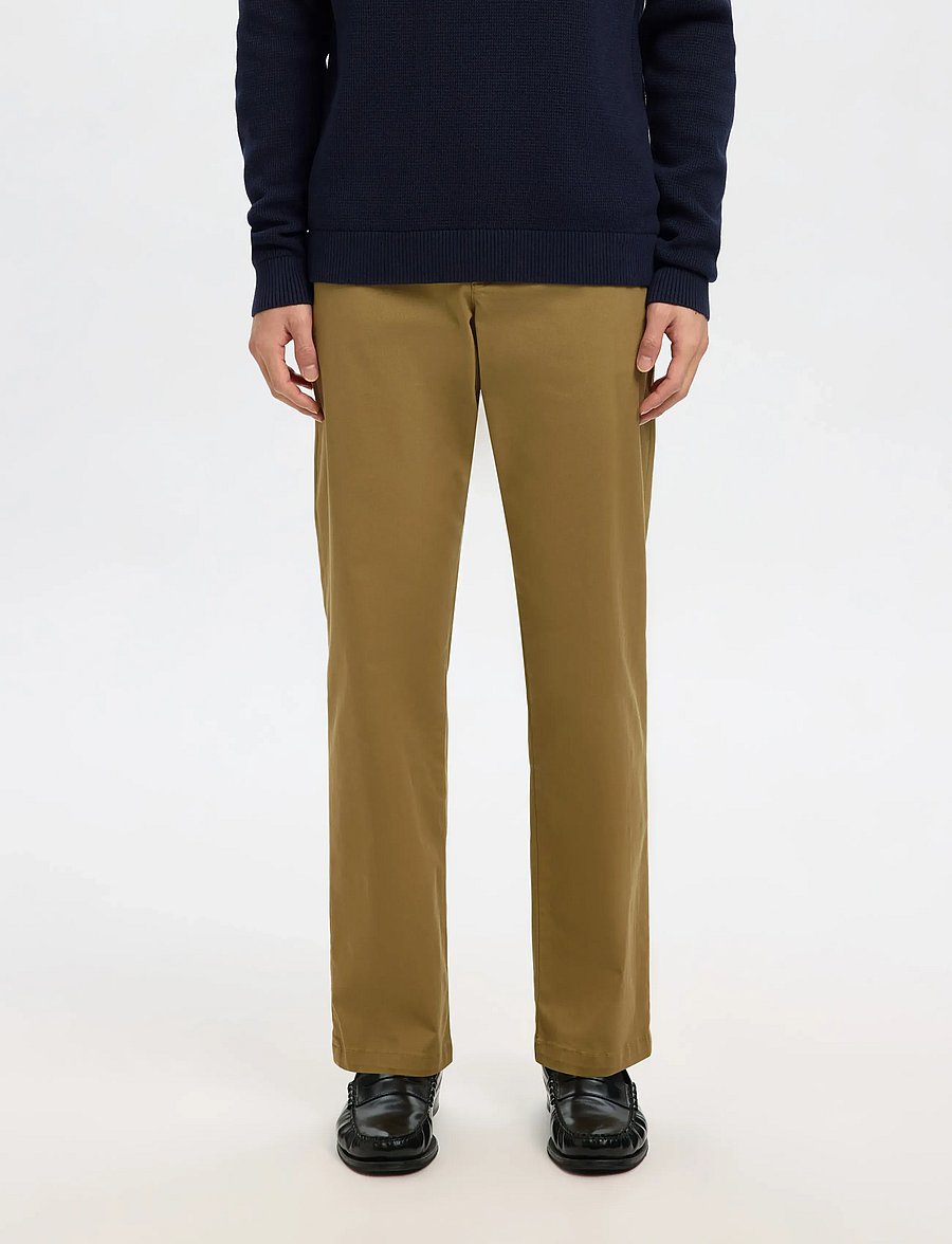 Selected - SLM196-STRAIGHT NEW MILES FLEX PANT NOOS - chinos - ermine - 0
